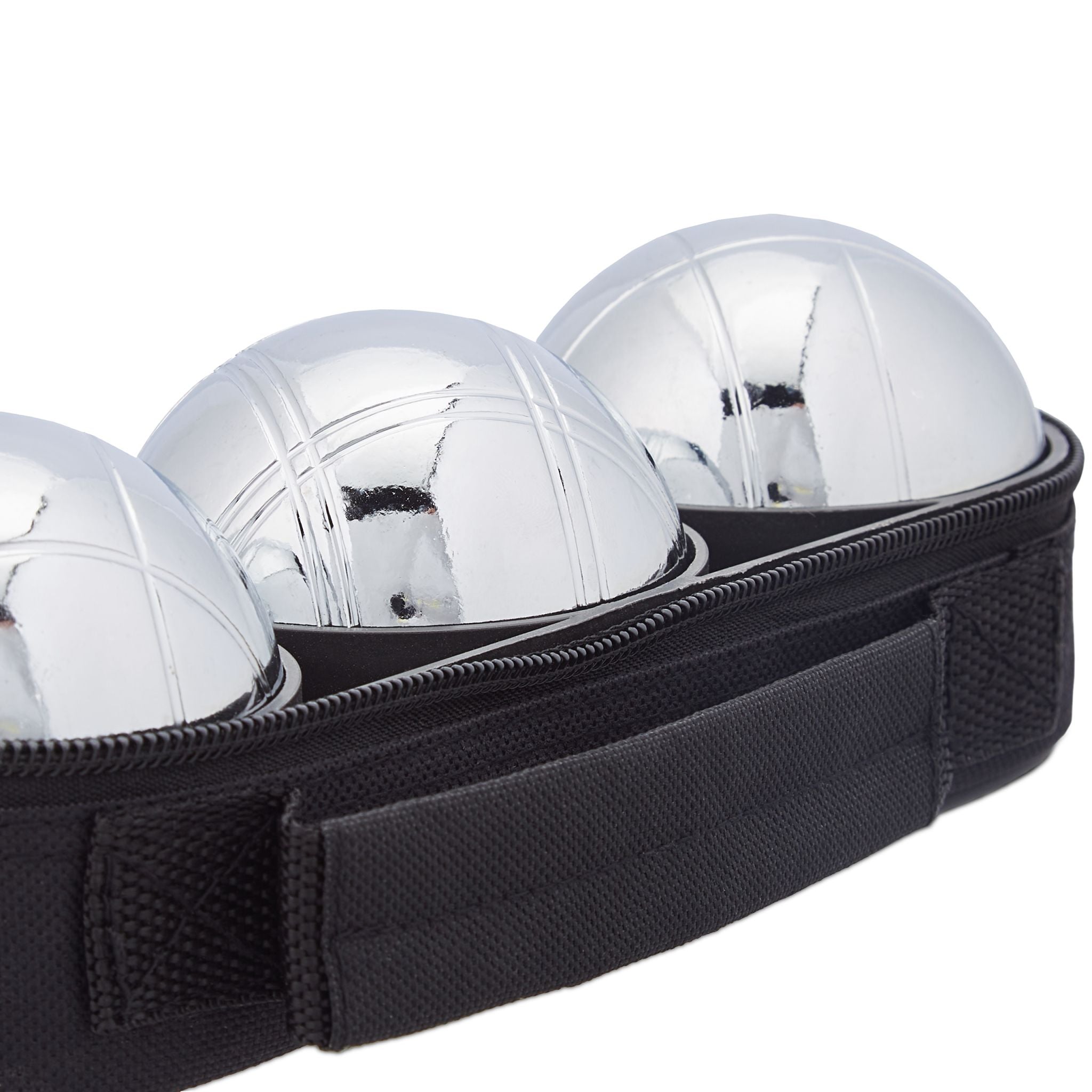 Boule Kugelset mit 3 Kugeln Schwarz-Silber