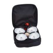 Boule Kugelset mit 4 Kugeln Schwarz-Silber von Relaxdays