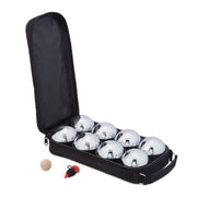 Boule Kugelset mit 8 Kugeln Schwarz-Silber