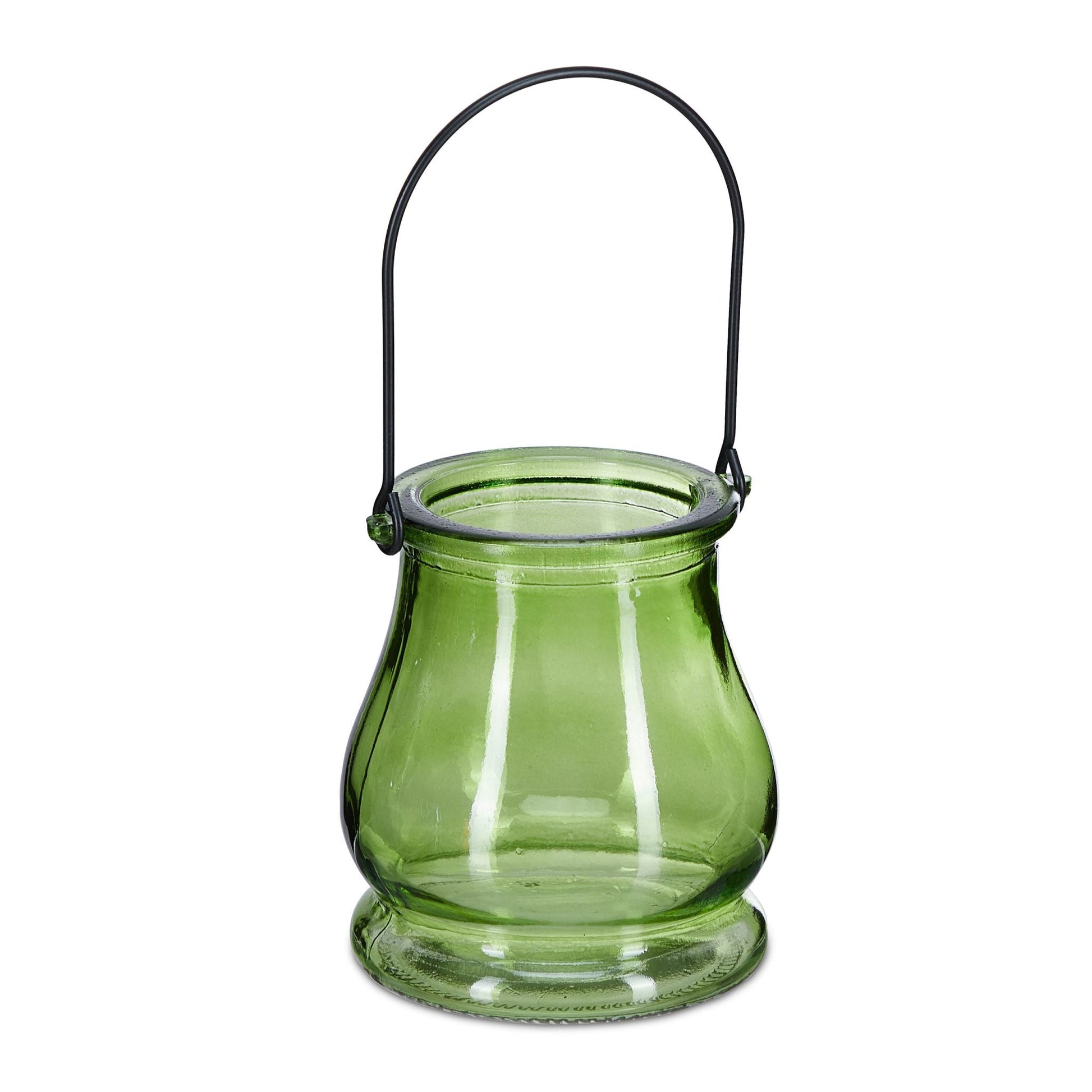 Glas Windlicht 12er-Set Blau-Grün-Orange von Relaxdays