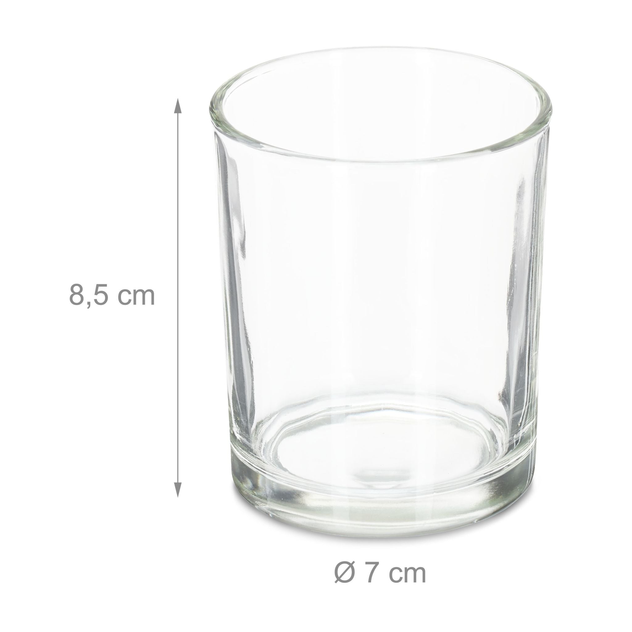 Teelichtgläser transparent 12er-Set Transparent von Relaxdays