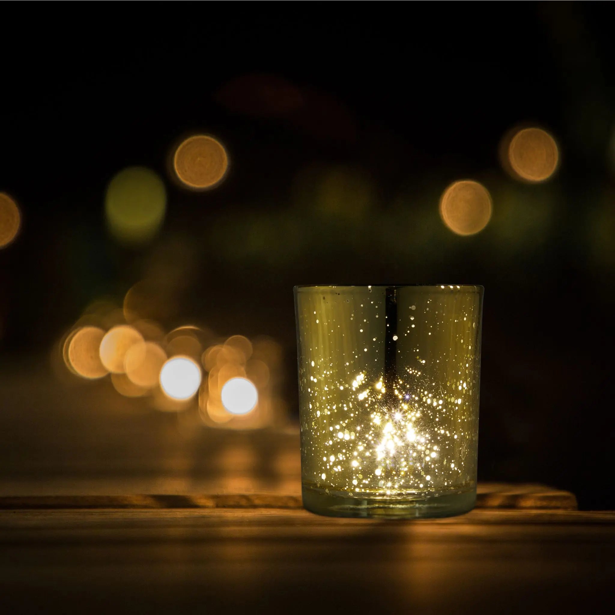 Teelichtgläser gold 12er-Set Gold-Silber von Relaxdays