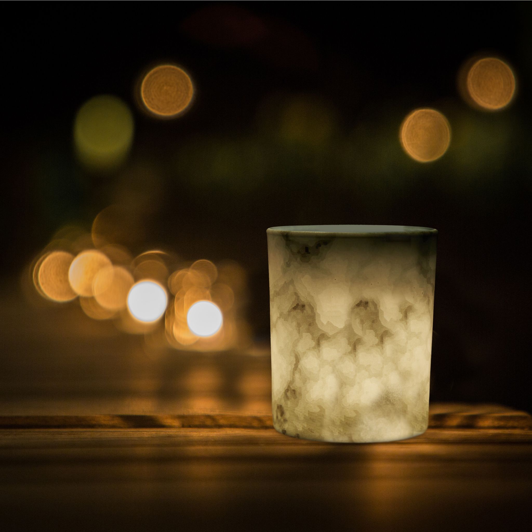12er-Set Teelichtgläser Marmor grau Grau von Relaxdays
