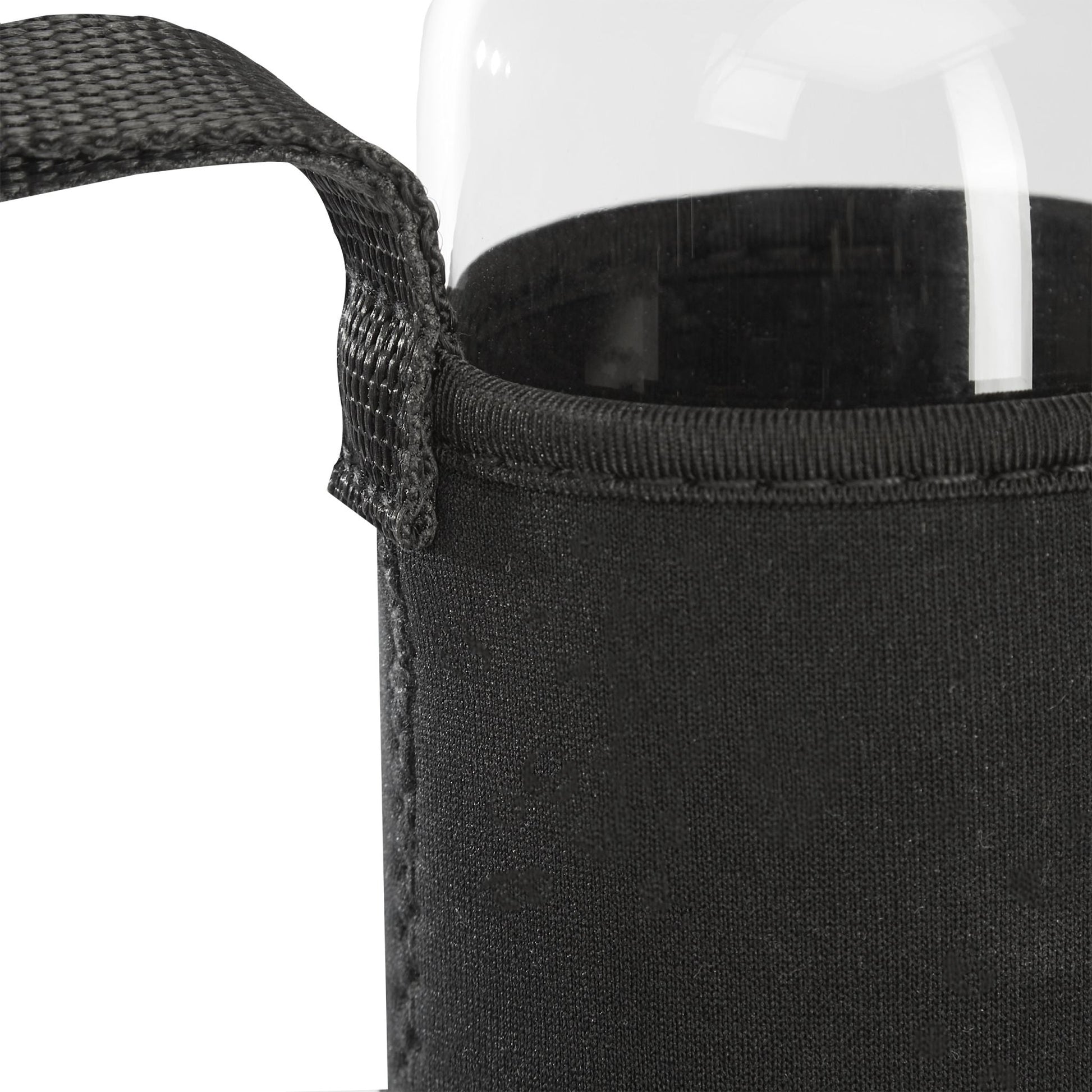 Trinkflasche mit Bambusdeckel 500ml 6er-Set Hellbraun-Schwarz-Transparent von Relaxdays