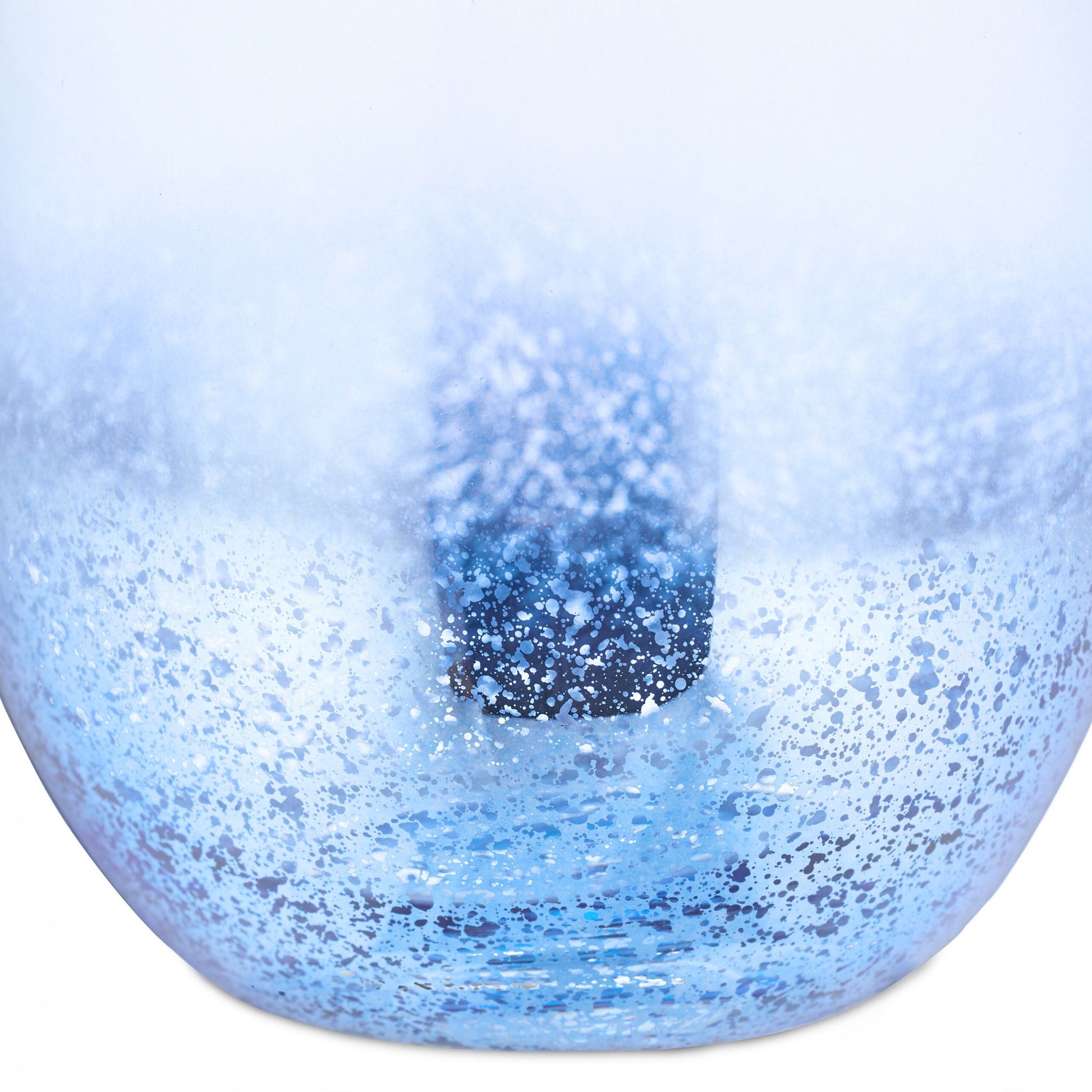 Weingläser ohne Stiel 2er-Set blau Blau-Silber-Transparent von Relaxdays