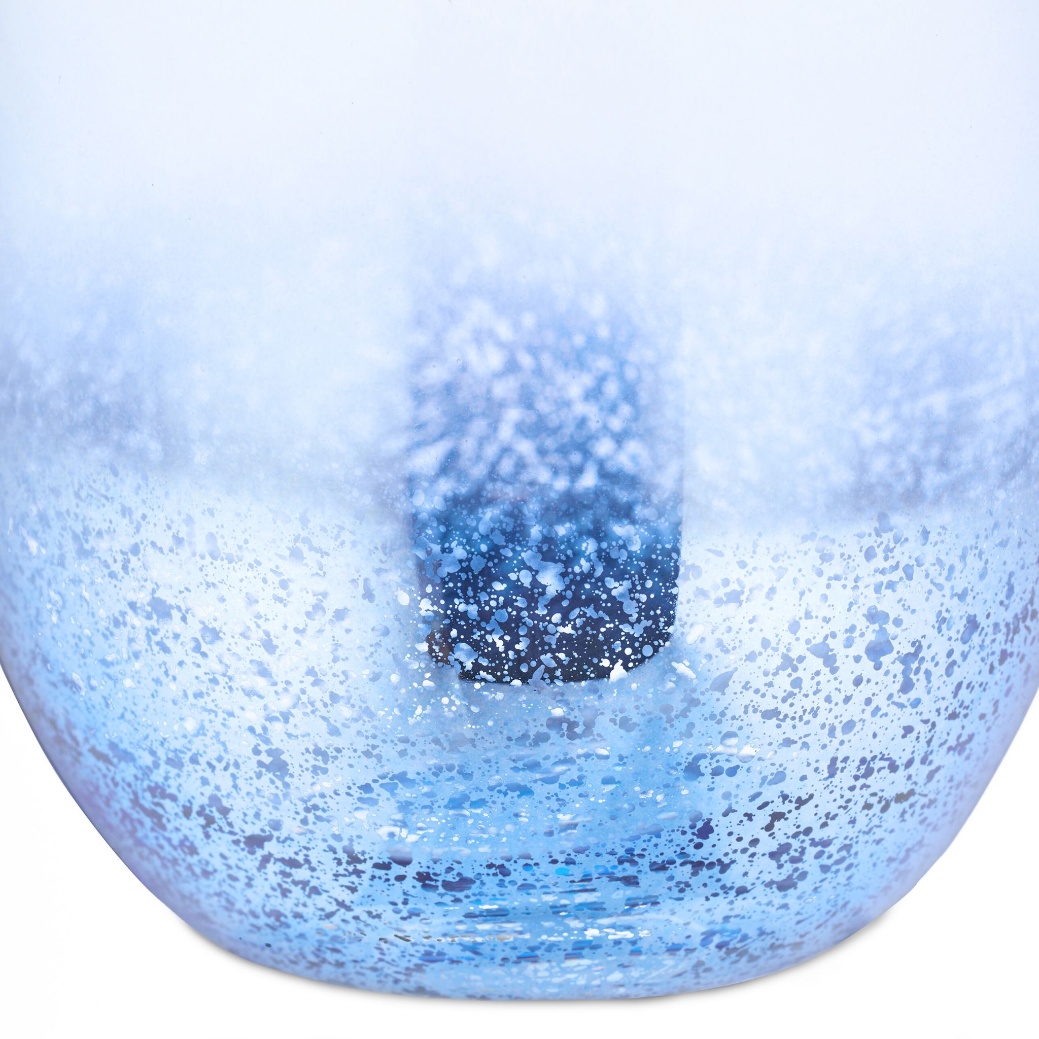 Weingläser ohne Stiel 2er-Set blau Blau-Silber-Transparent von Relaxdays