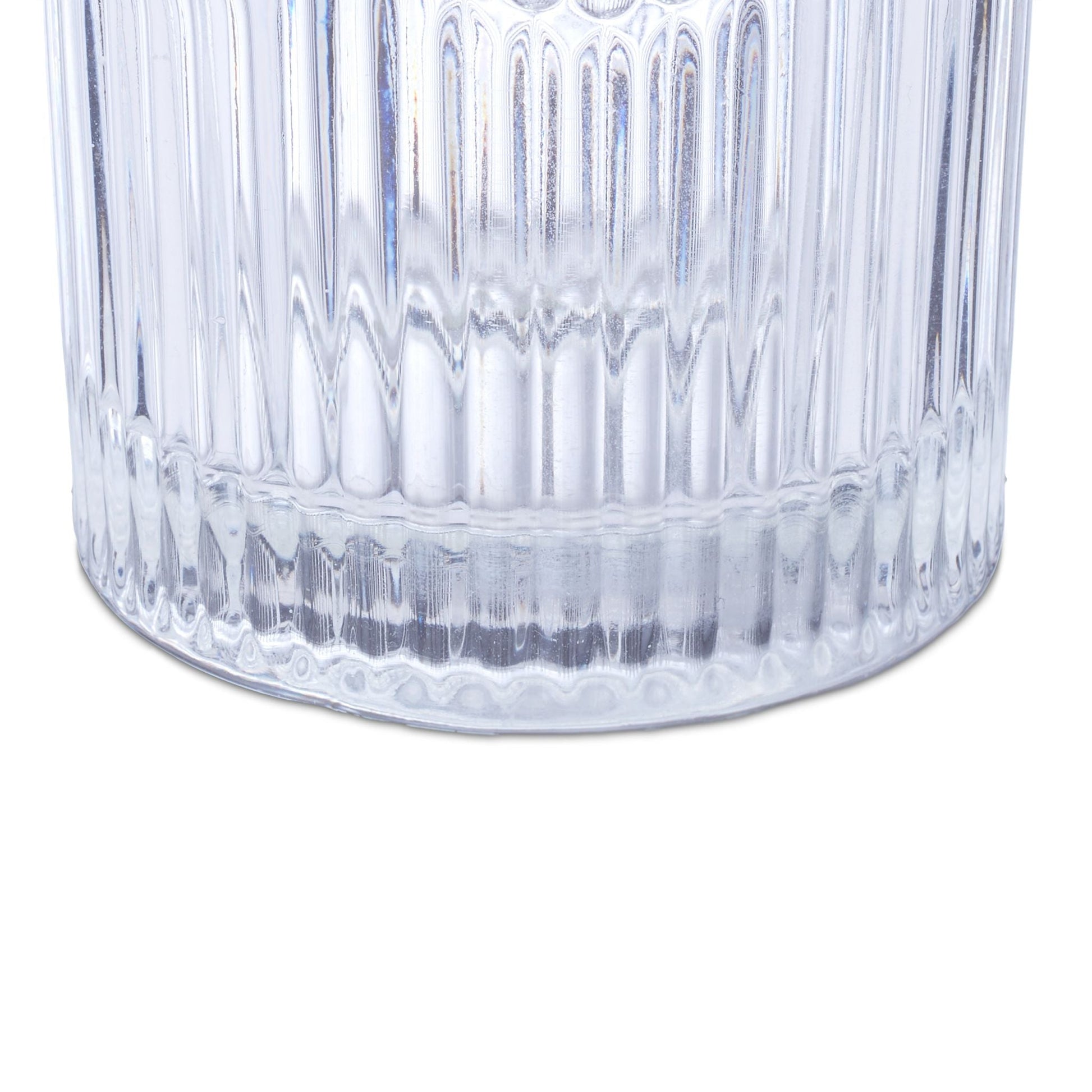 Trinkgläser 4er-Set Vintage-Look Gold-Transparent von Relaxdays