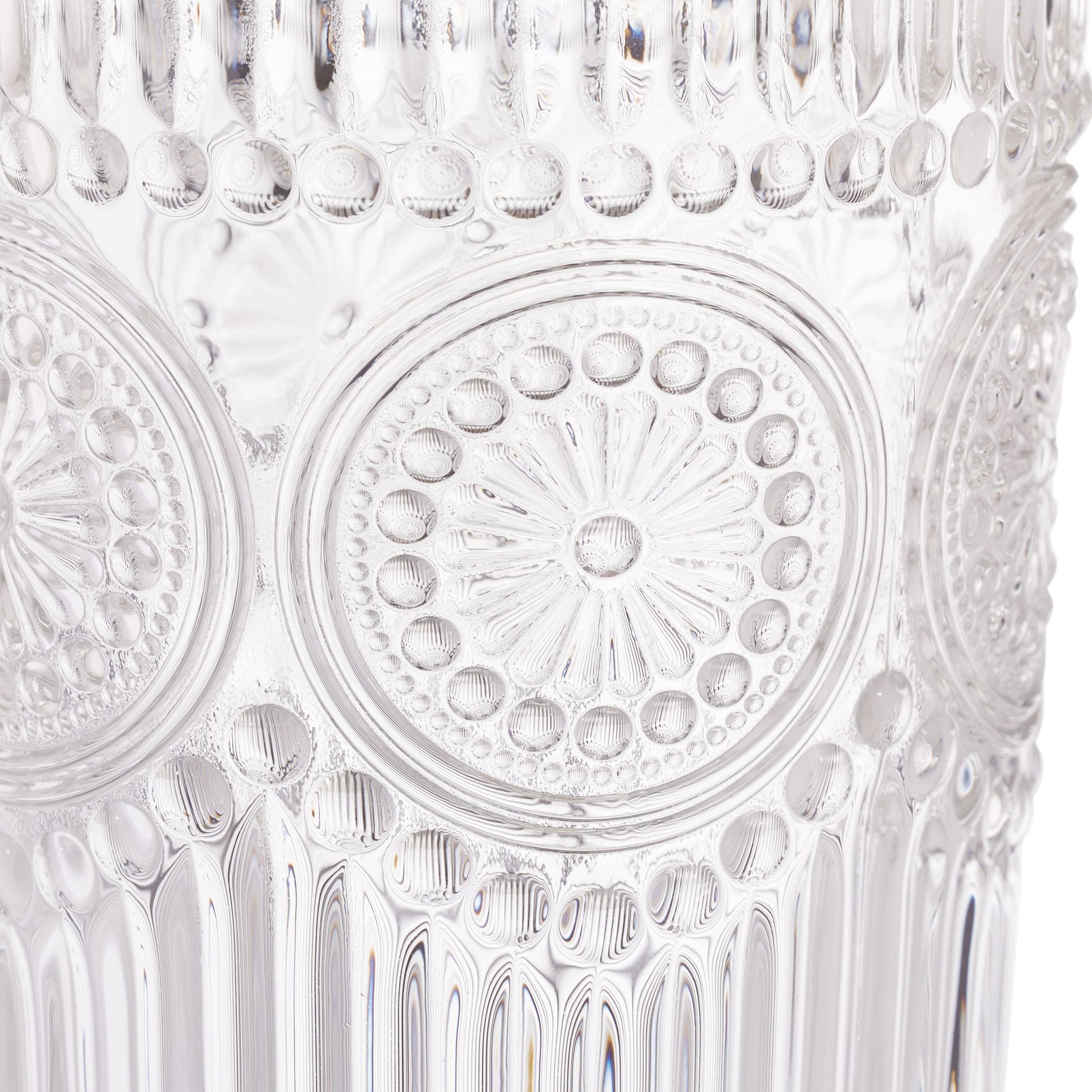 Vintage Trinkgläser 4er-Set 400ml Transparent von Relaxdays