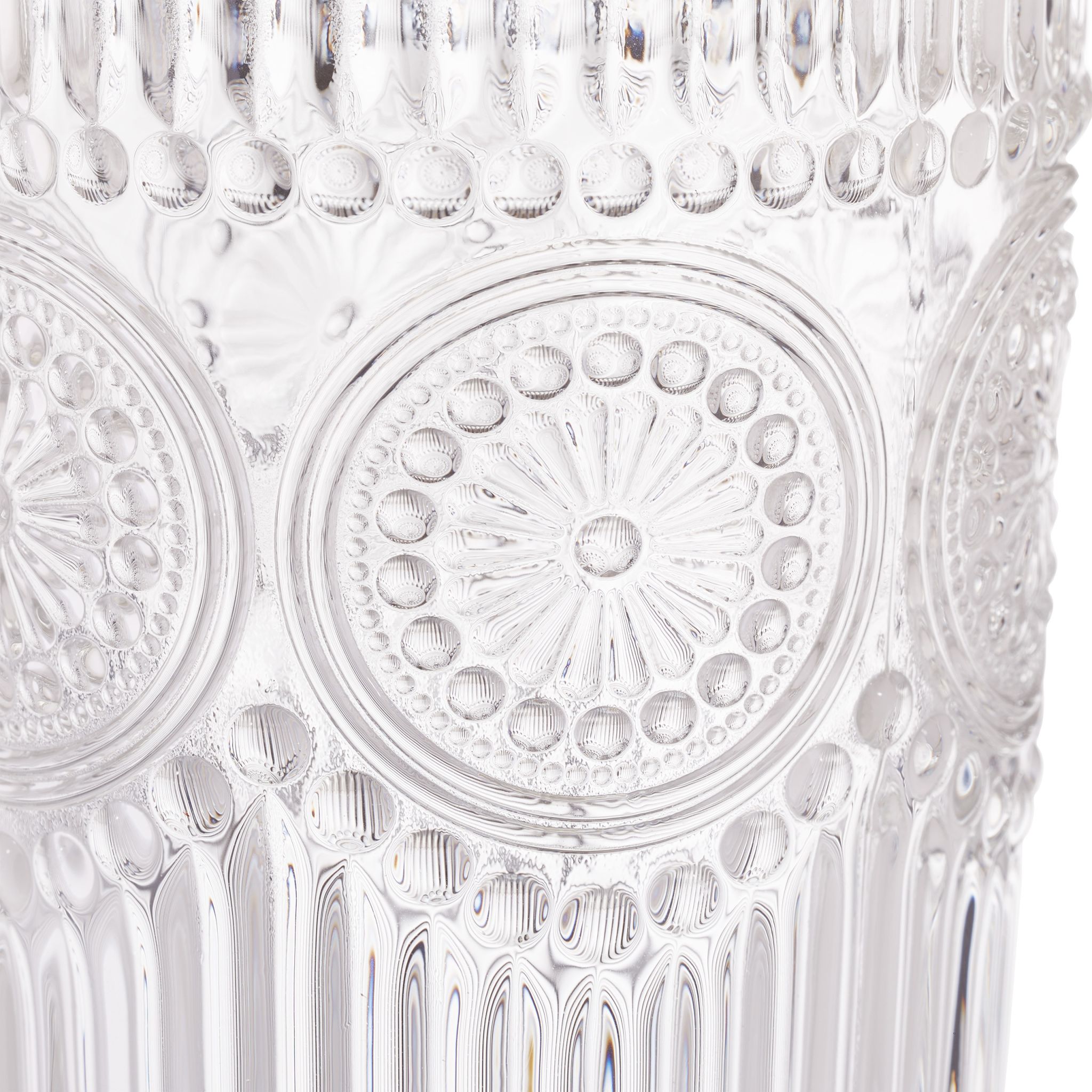 Vintage Trinkgläser 4er-Set 400ml Transparent von Relaxdays