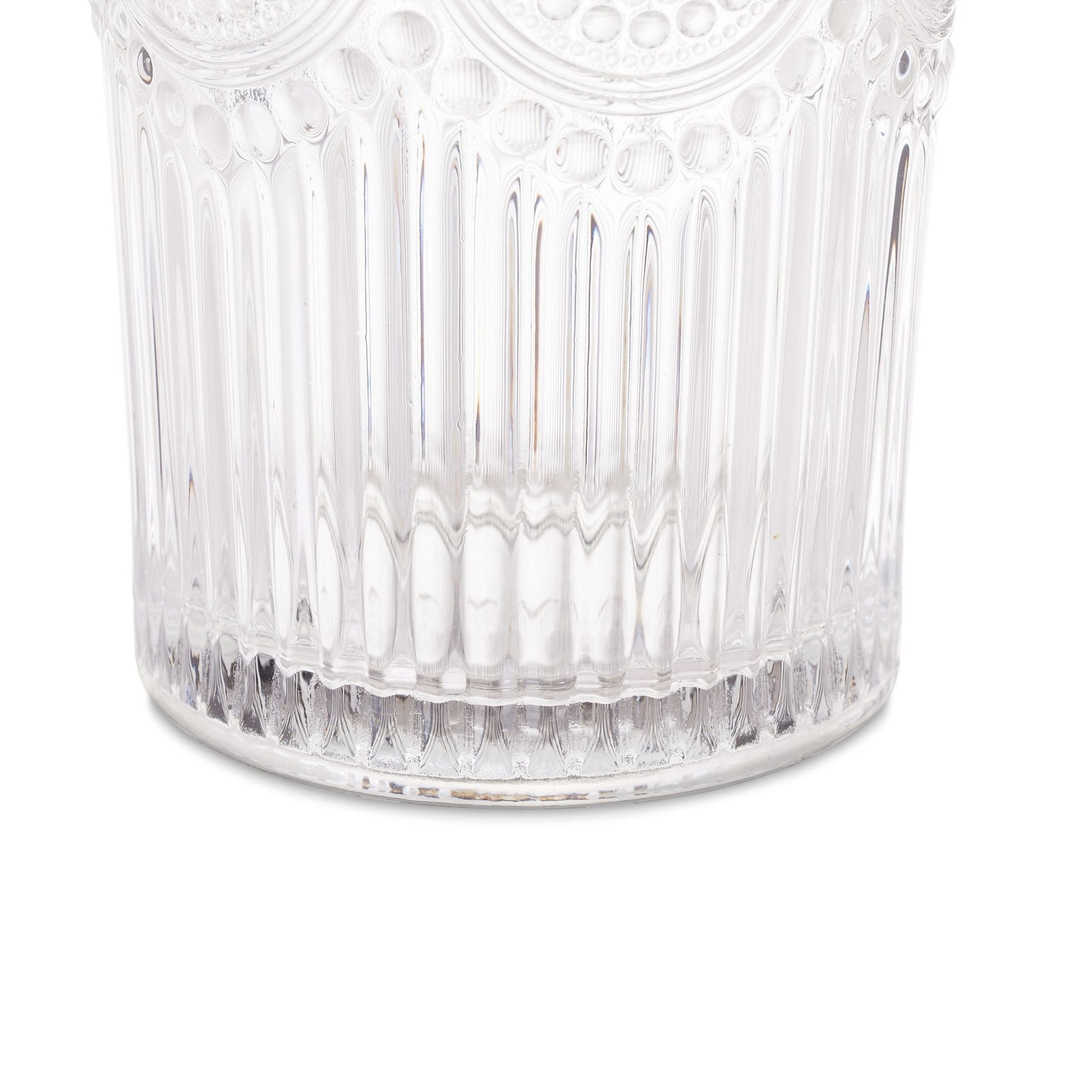 Vintage Trinkgläser 4er-Set 400ml Transparent von Relaxdays