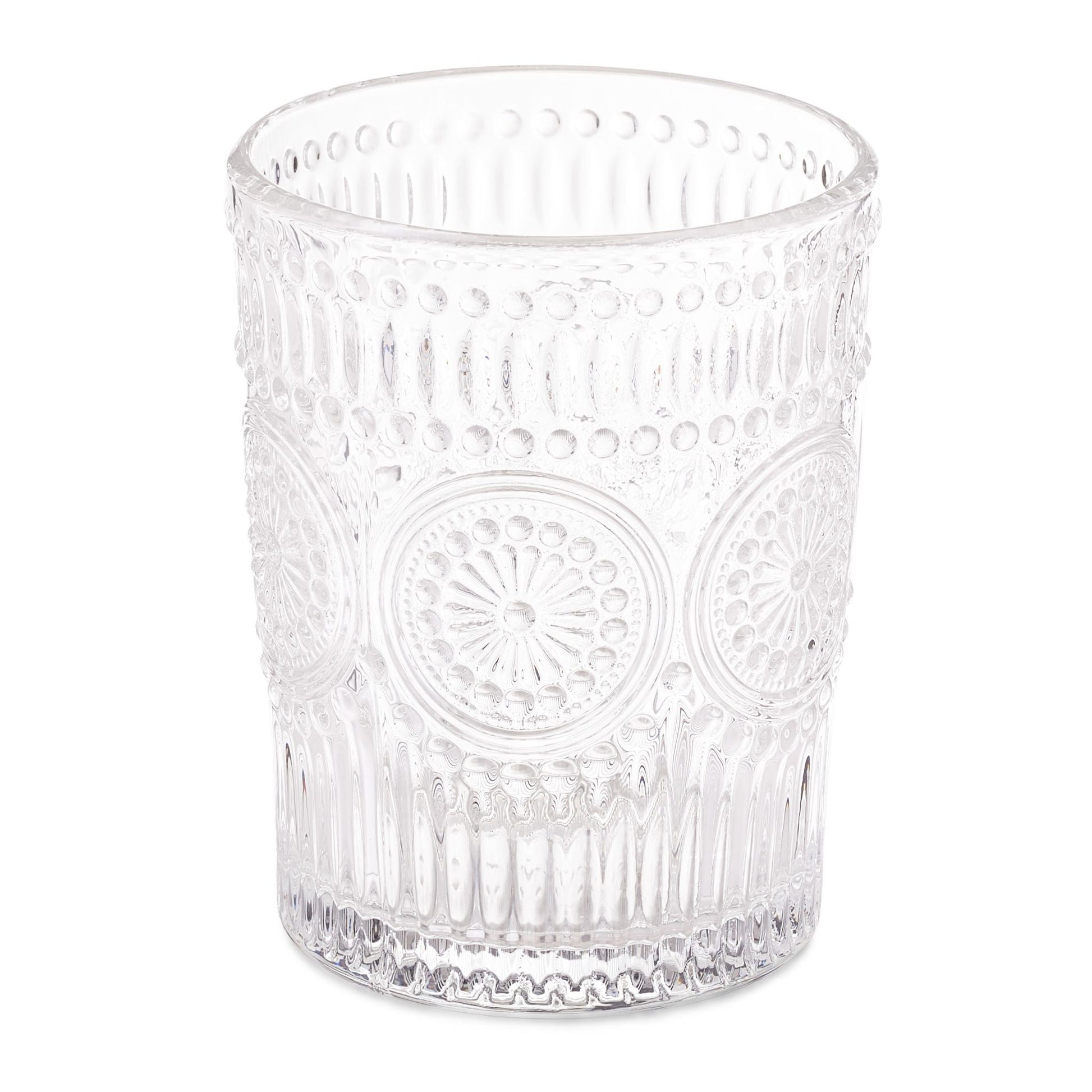 Vintage Trinkgläser 4er-Set 300ml Transparent von Relaxdays
