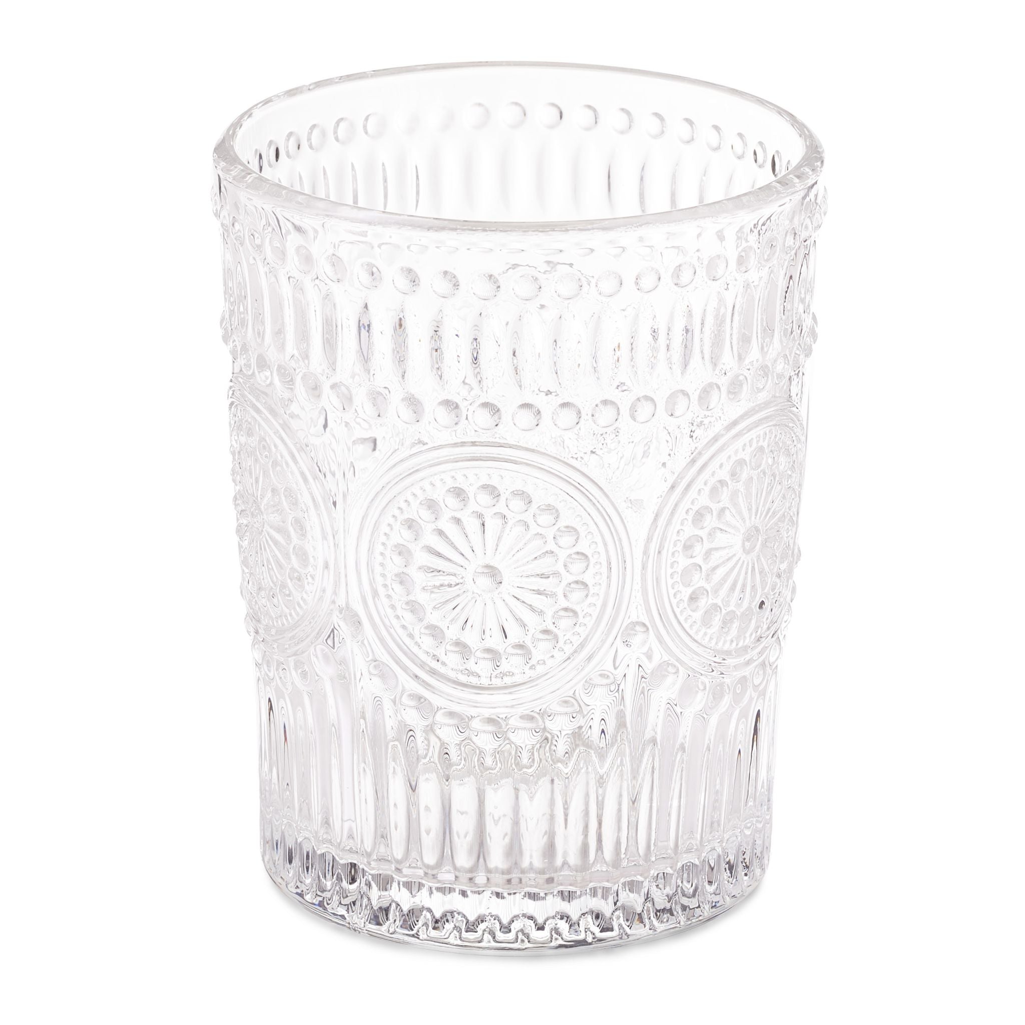 Vintage Trinkgläser 4er-Set 300ml Transparent von Relaxdays