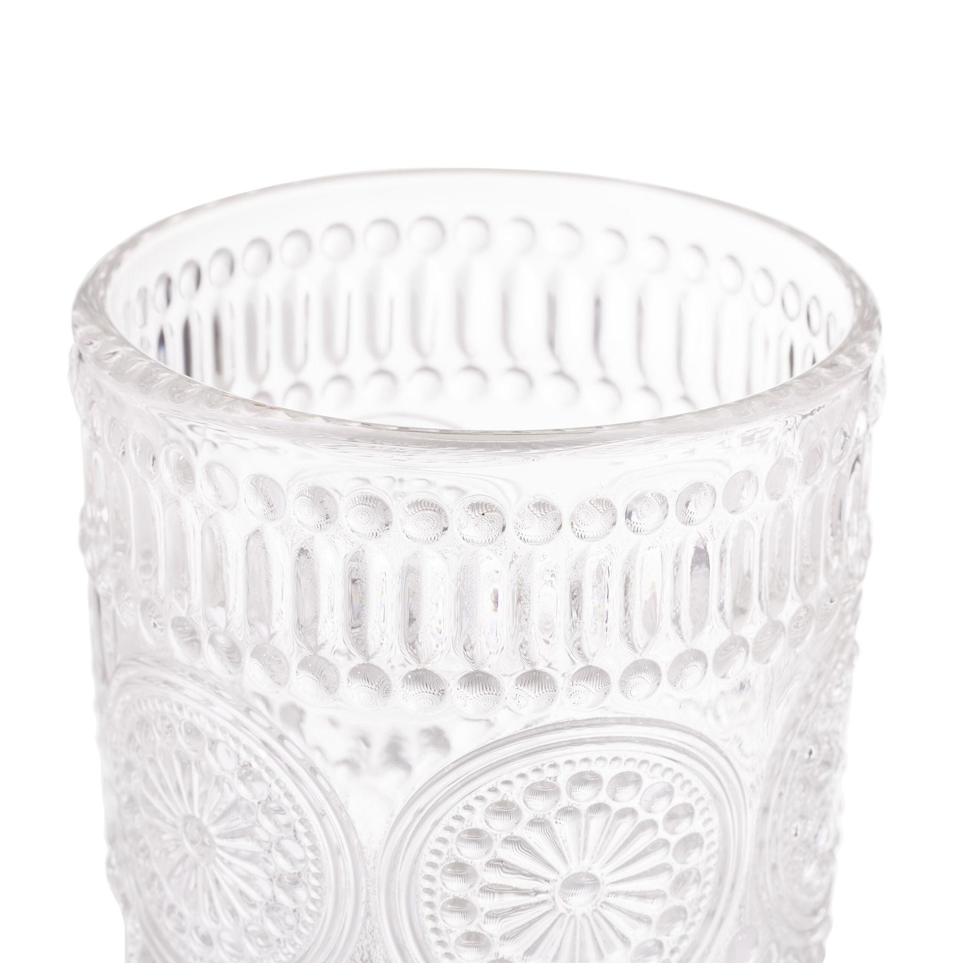 Vintage Trinkgläser 4er-Set 300ml Transparent von Relaxdays