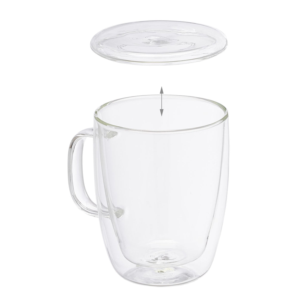 Doppelwandige Kaffeegläser 2er-Set Transparent von Relaxdays