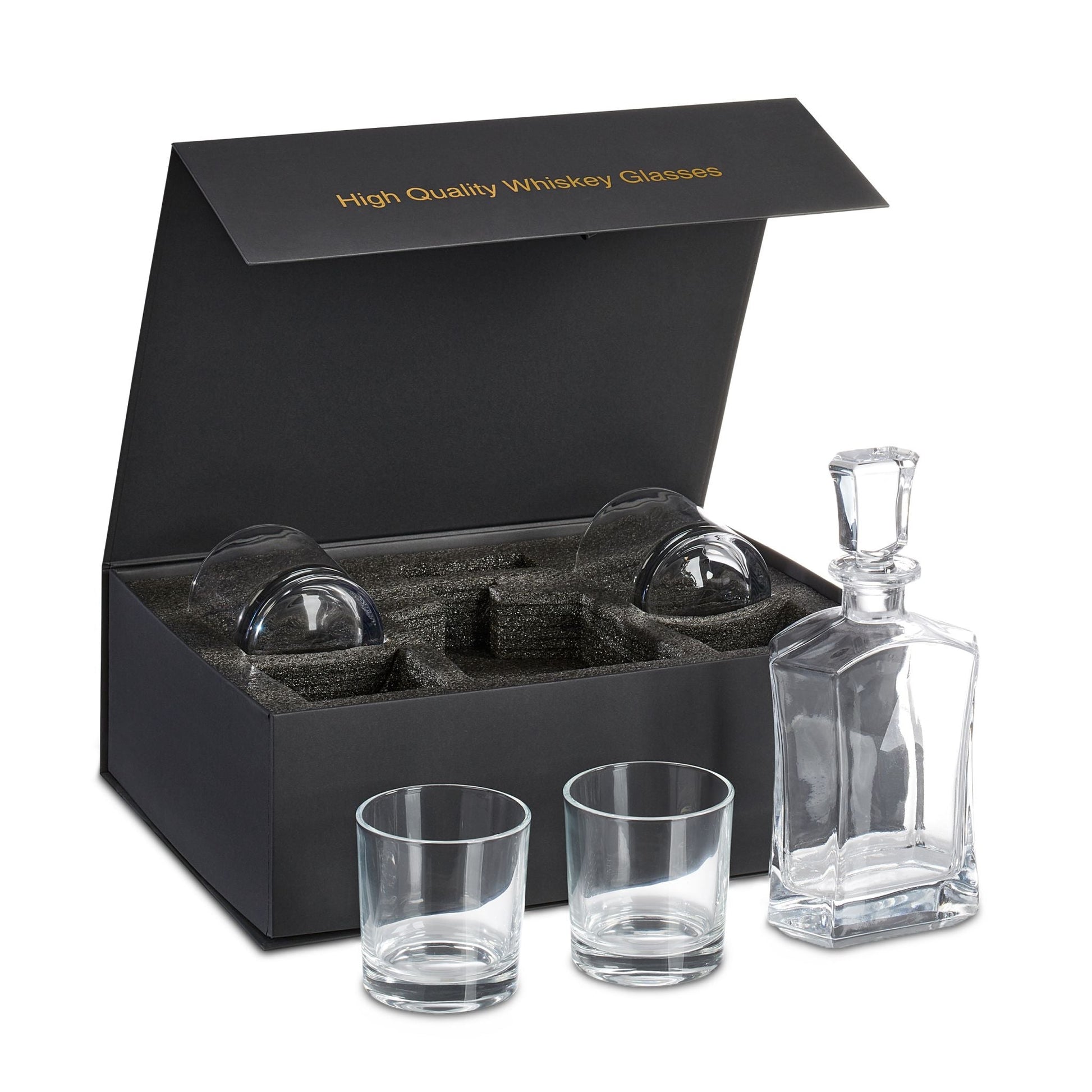 Whisky Set mit Karaffe & Gläsern 5-tlg. Transparent von Relaxdays