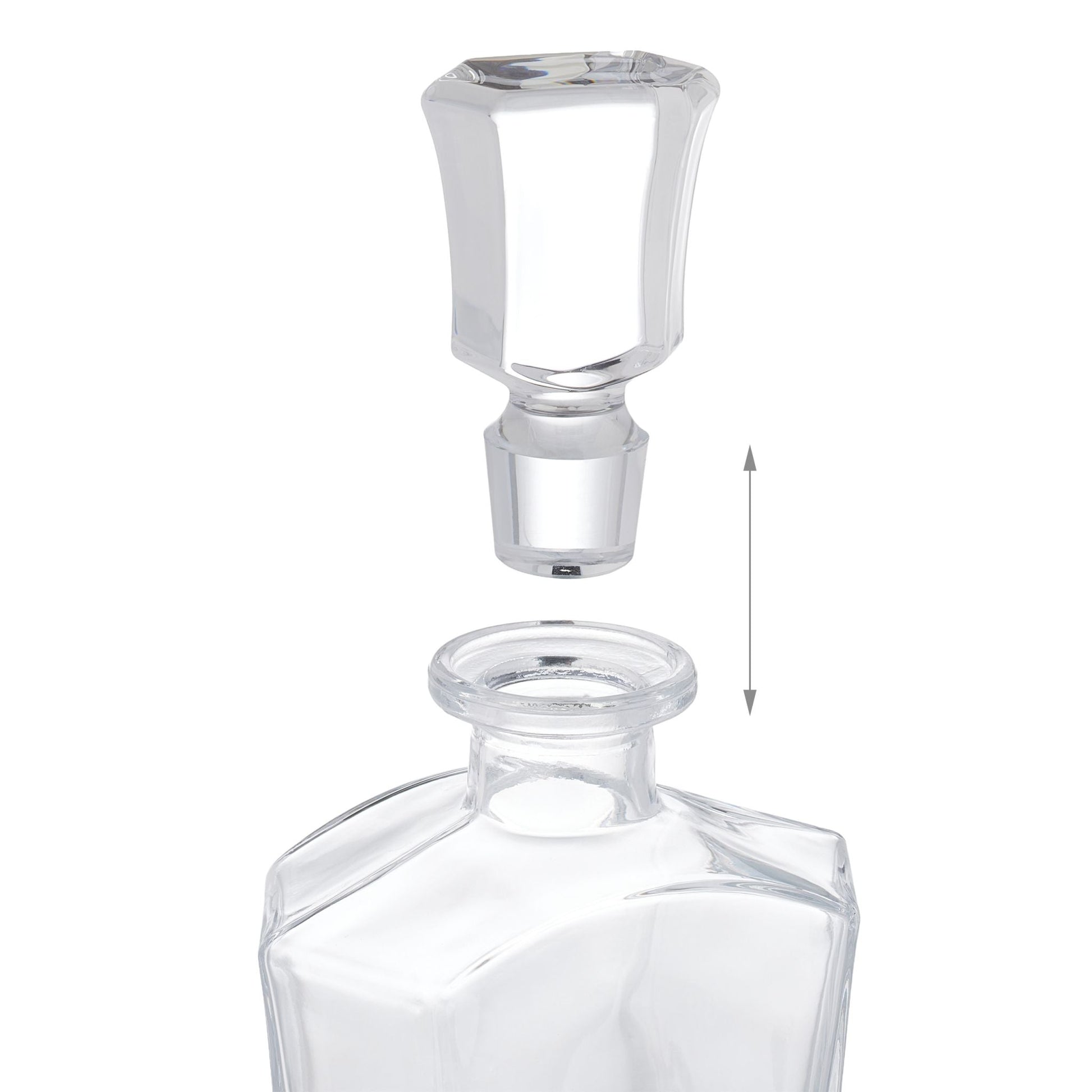 Whisky Set mit Karaffe & Gläsern 5-tlg. Transparent von Relaxdays