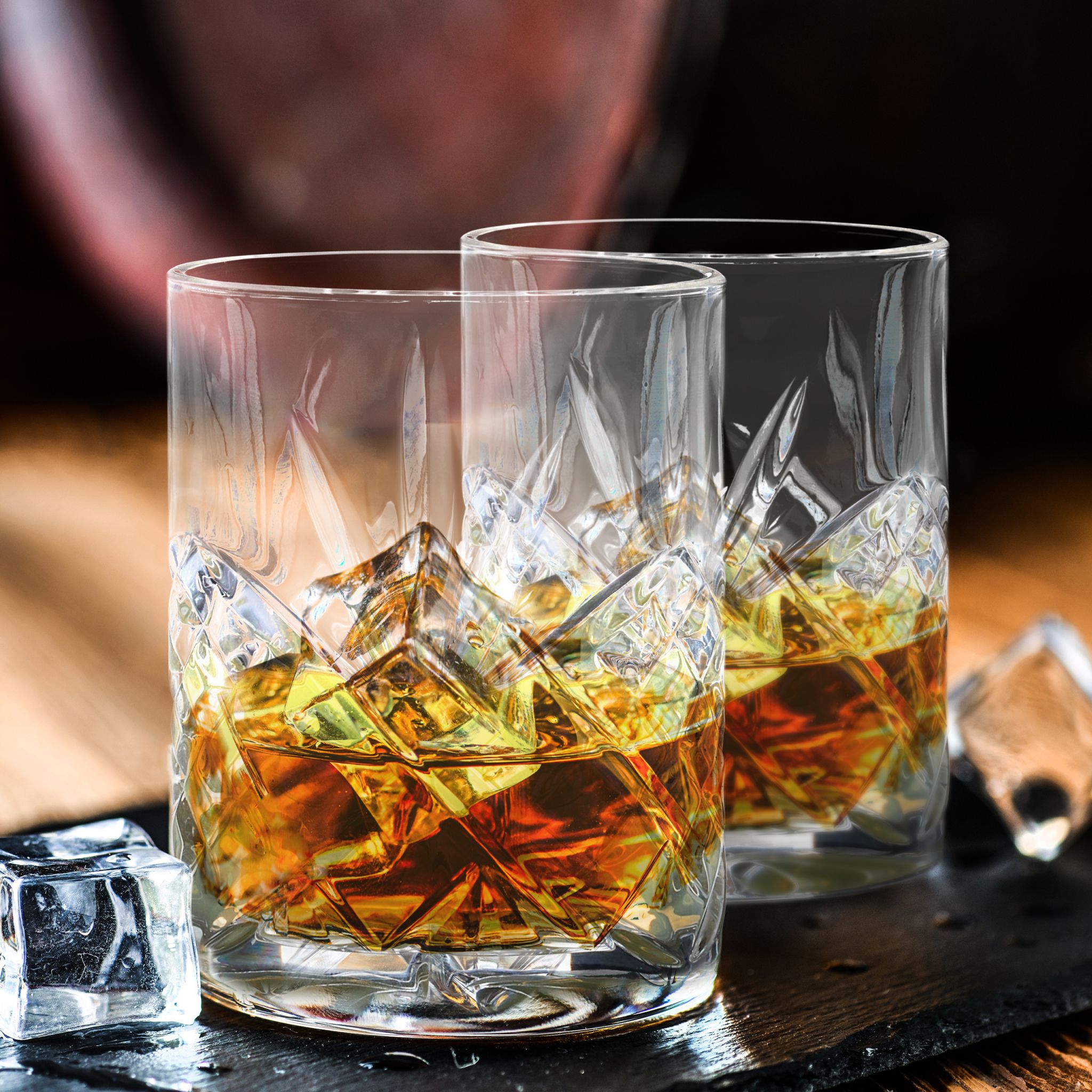 Whisky Gläser 4er-Set Transparent von Relaxdays