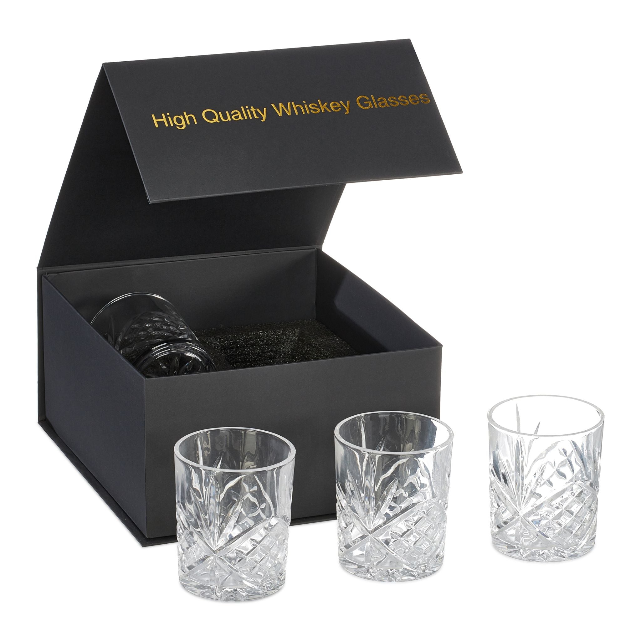 Whisky Gläser 4er-Set Transparent von Relaxdays