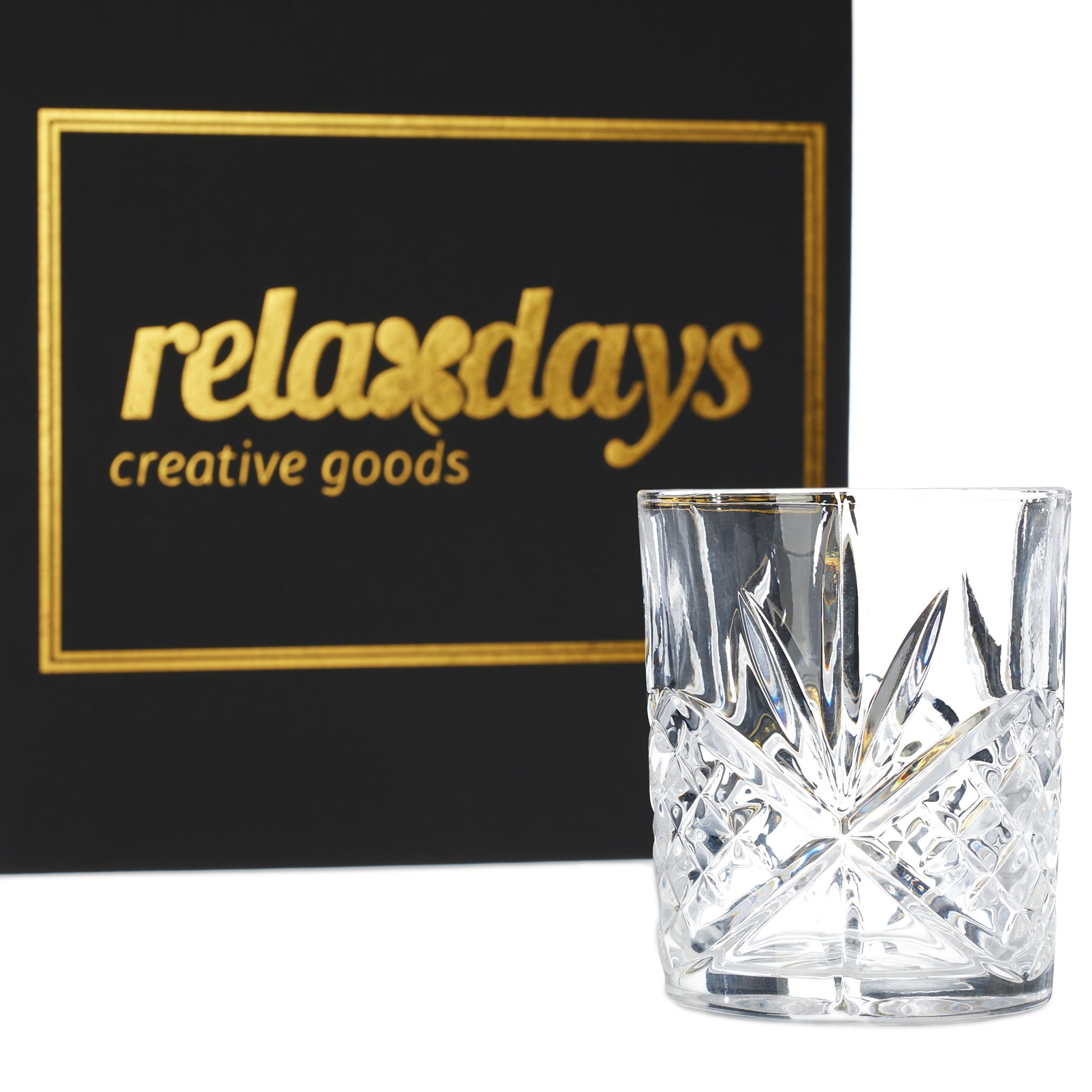 Whisky Gläser 4er-Set Transparent von Relaxdays