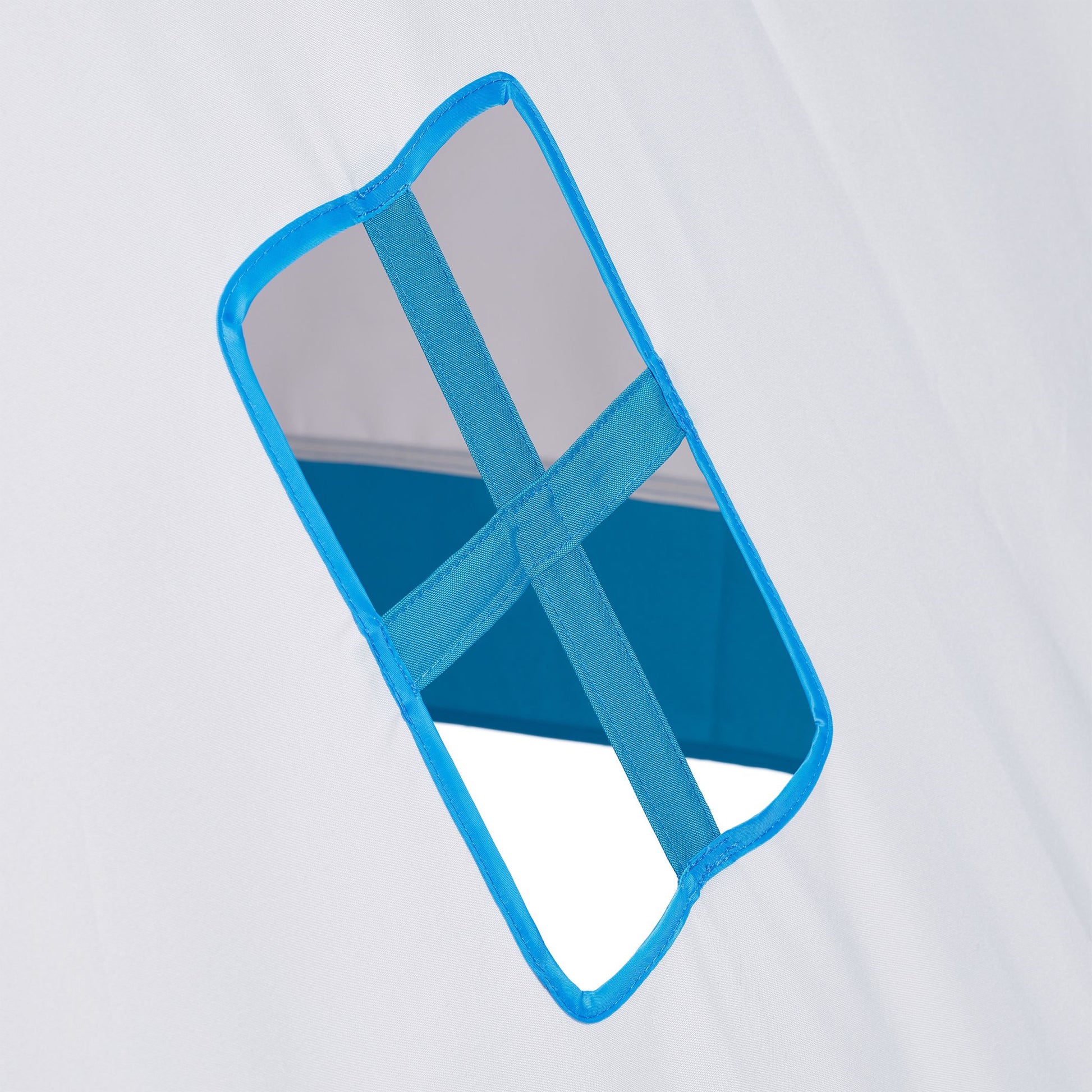 Flaches Spielzelt für Kinder Weiss-Blau-Hellbraun von guteszeug.ch