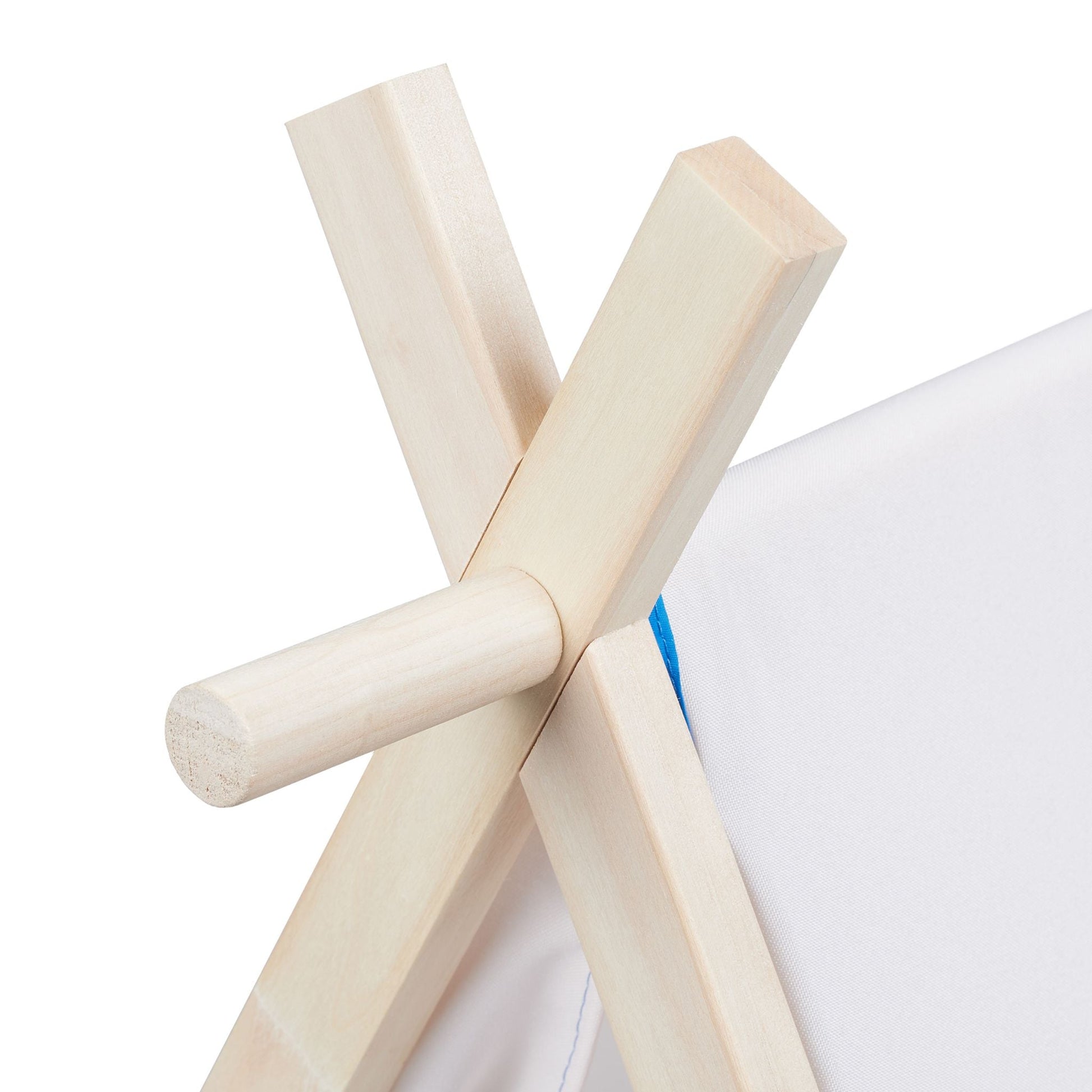 Flaches Spielzelt für Kinder Weiss-Blau-Hellbraun von guteszeug.ch