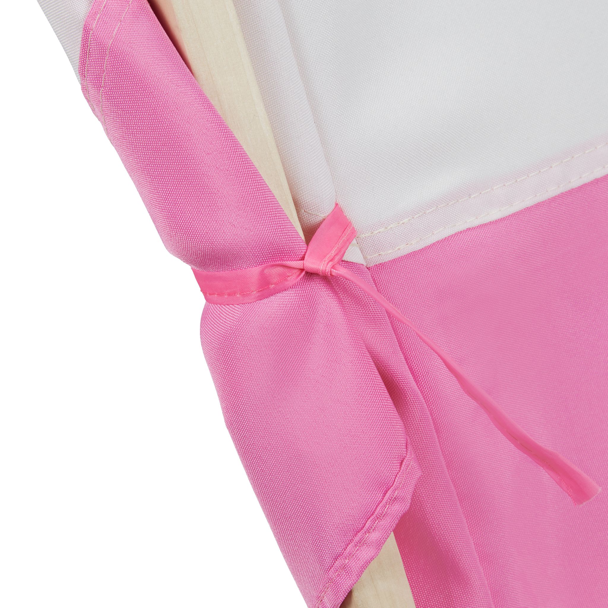 Tipi Zelt für Kinder Weiss-Hellbraun-Rosa von guteszeug.ch