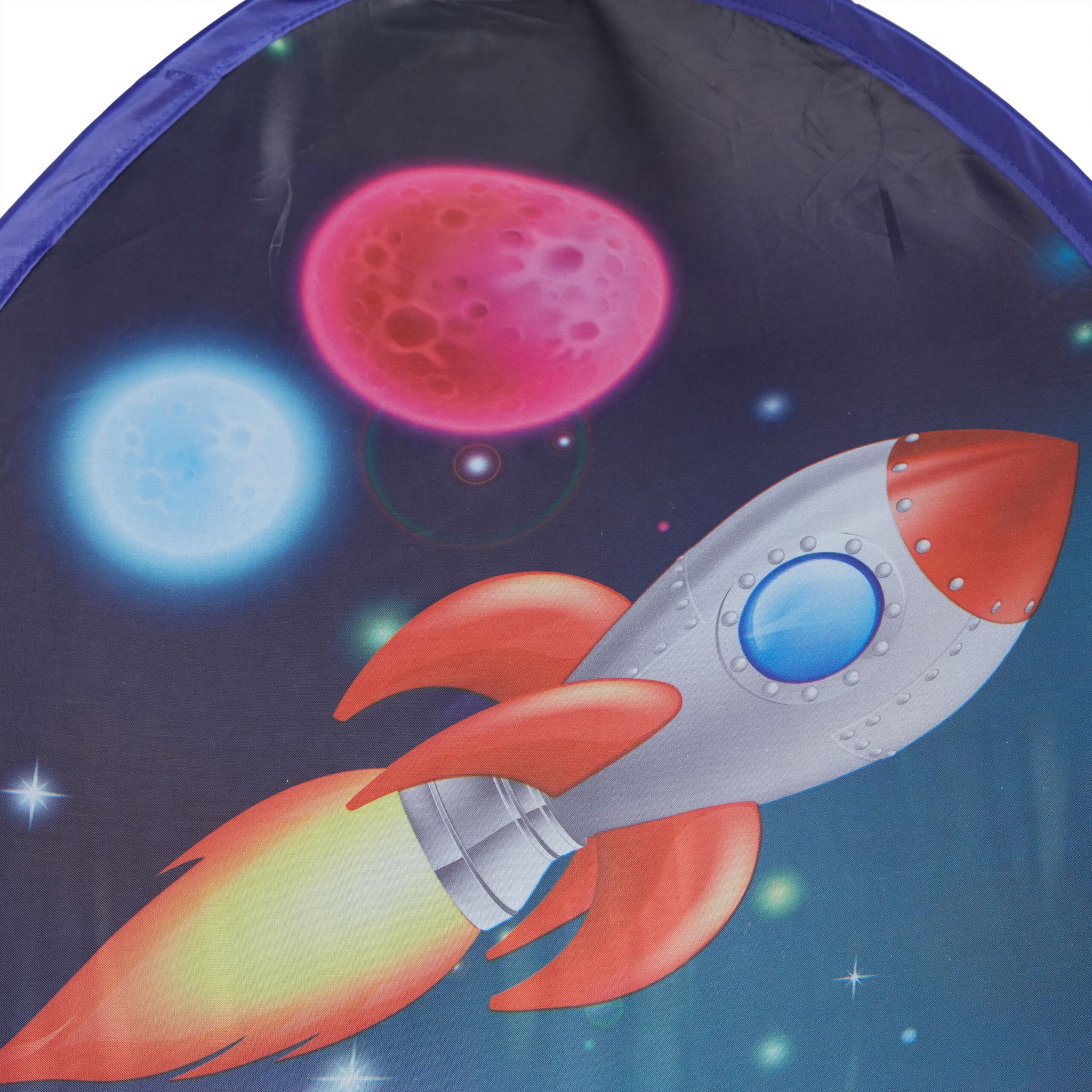 Pop Up Spielzelt Weltraum Weiss-Blau-Schwarz