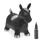 Hüpftier Pferd Schwarz-Silber von Relaxdays