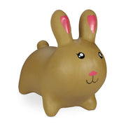 Hüpftier Hase Beige-Rosa-Schwarz von Relaxdays