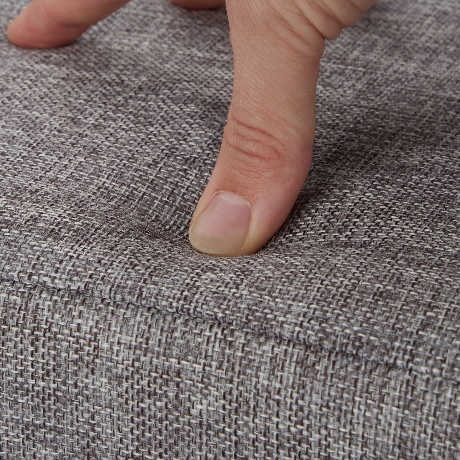 Sitzhocker mit Stauraum Weiss-Grau von Relaxdays