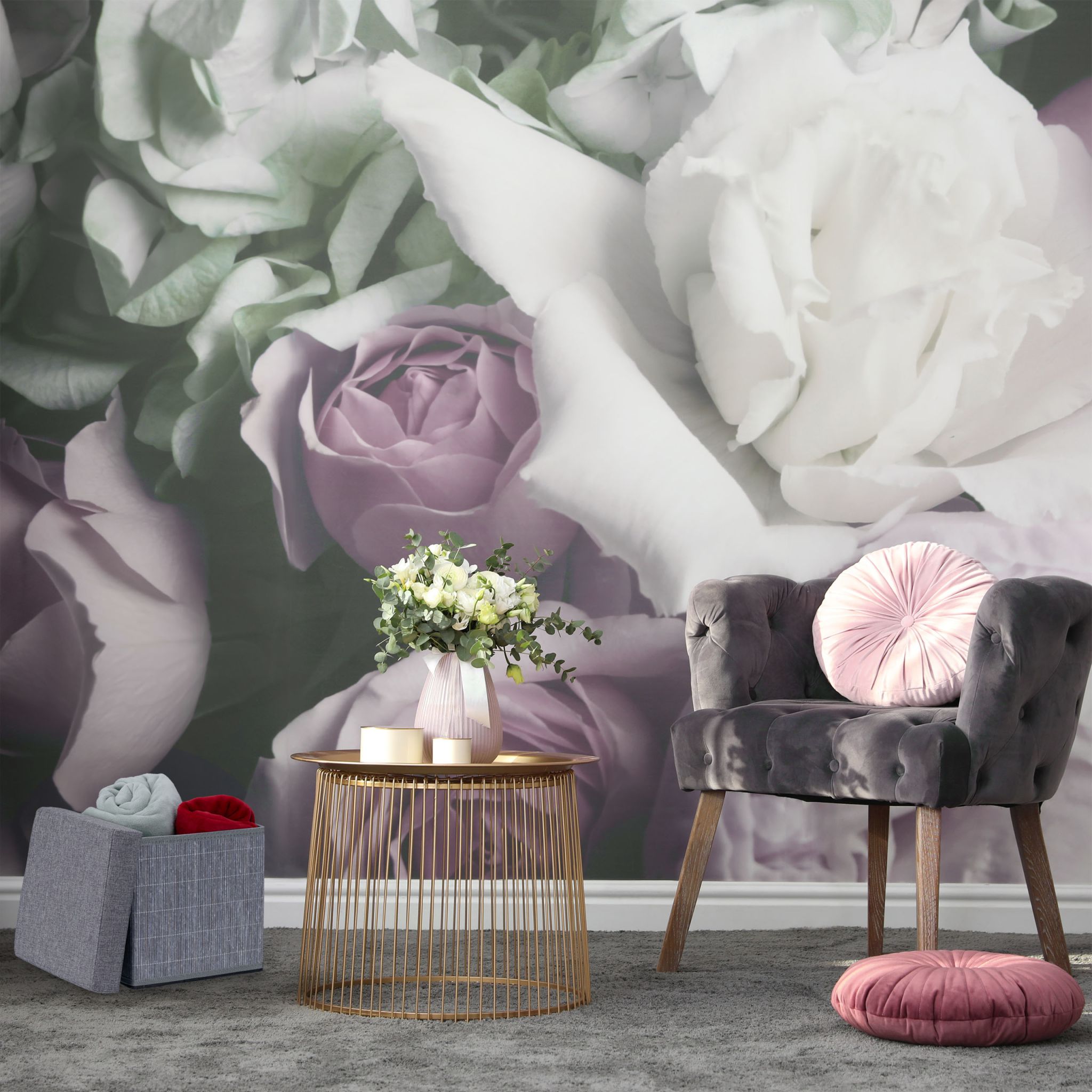 Sitzhocker mit Stauraum Grau von Relaxdays
