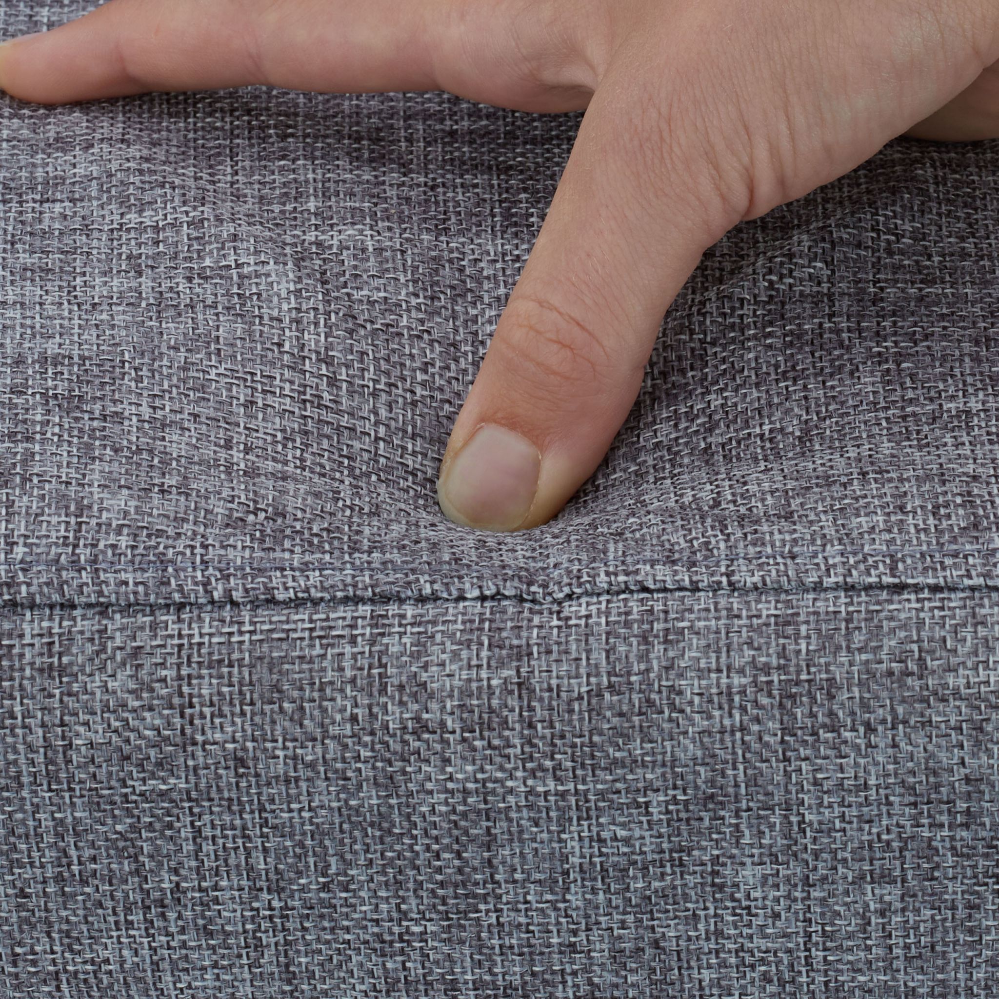 Sitzhocker mit Stauraum Grau von Relaxdays