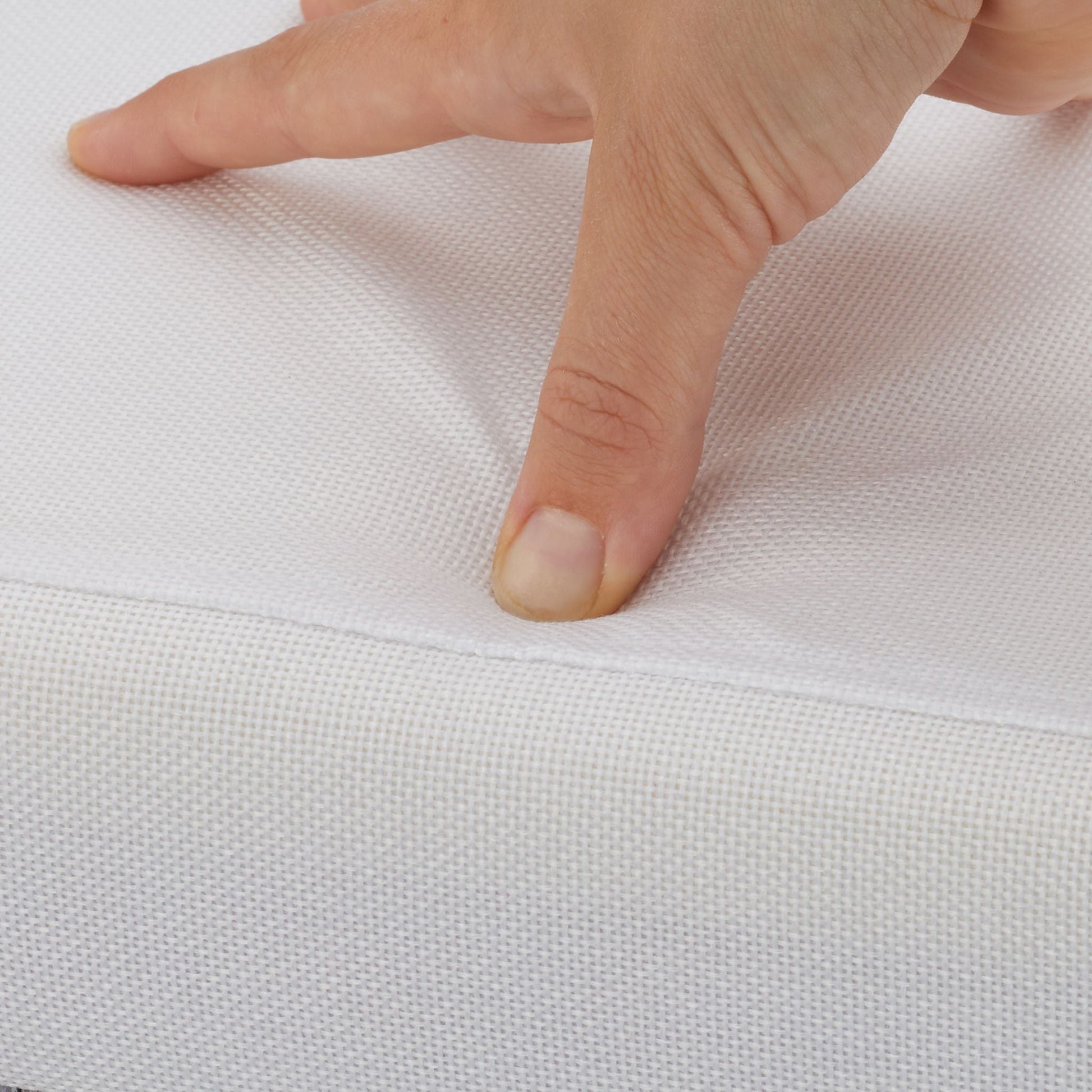 Sitzhocker mit Stauraum Weiss von Relaxdays