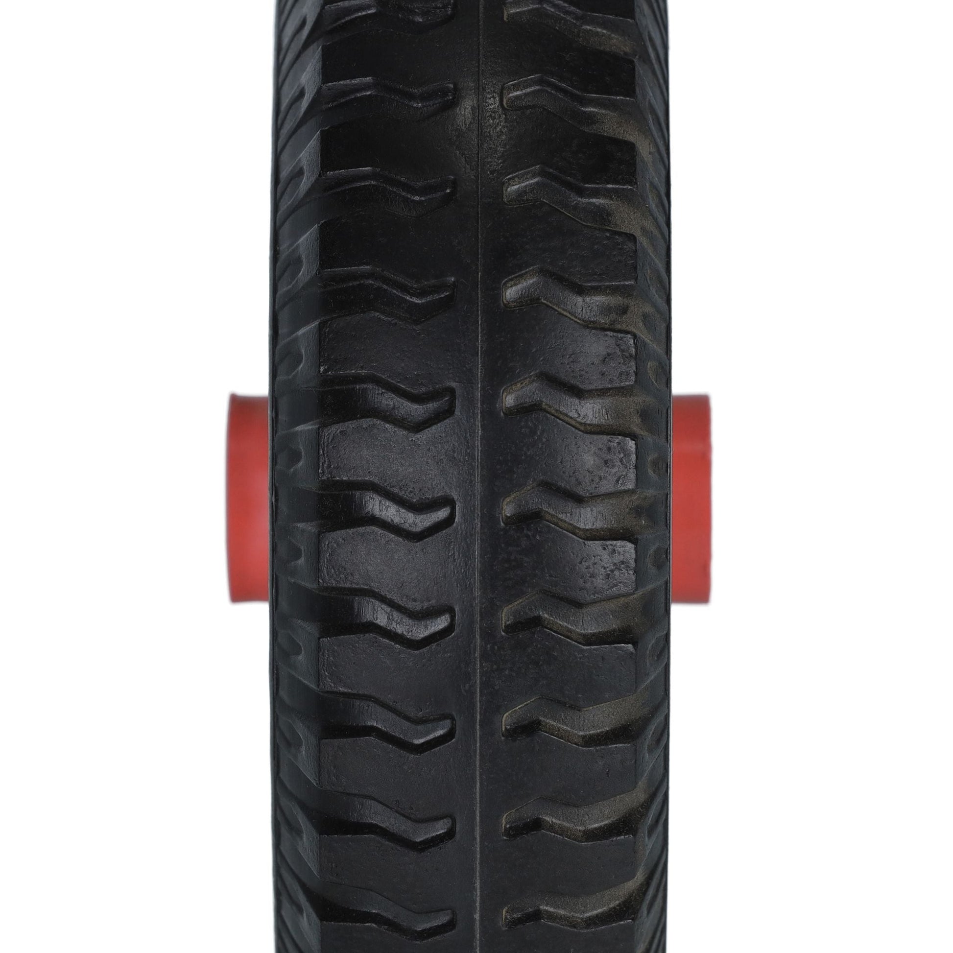 Schubkarrenrad 2.50-4 2er-Set Rot-Schwarz von Relaxdays