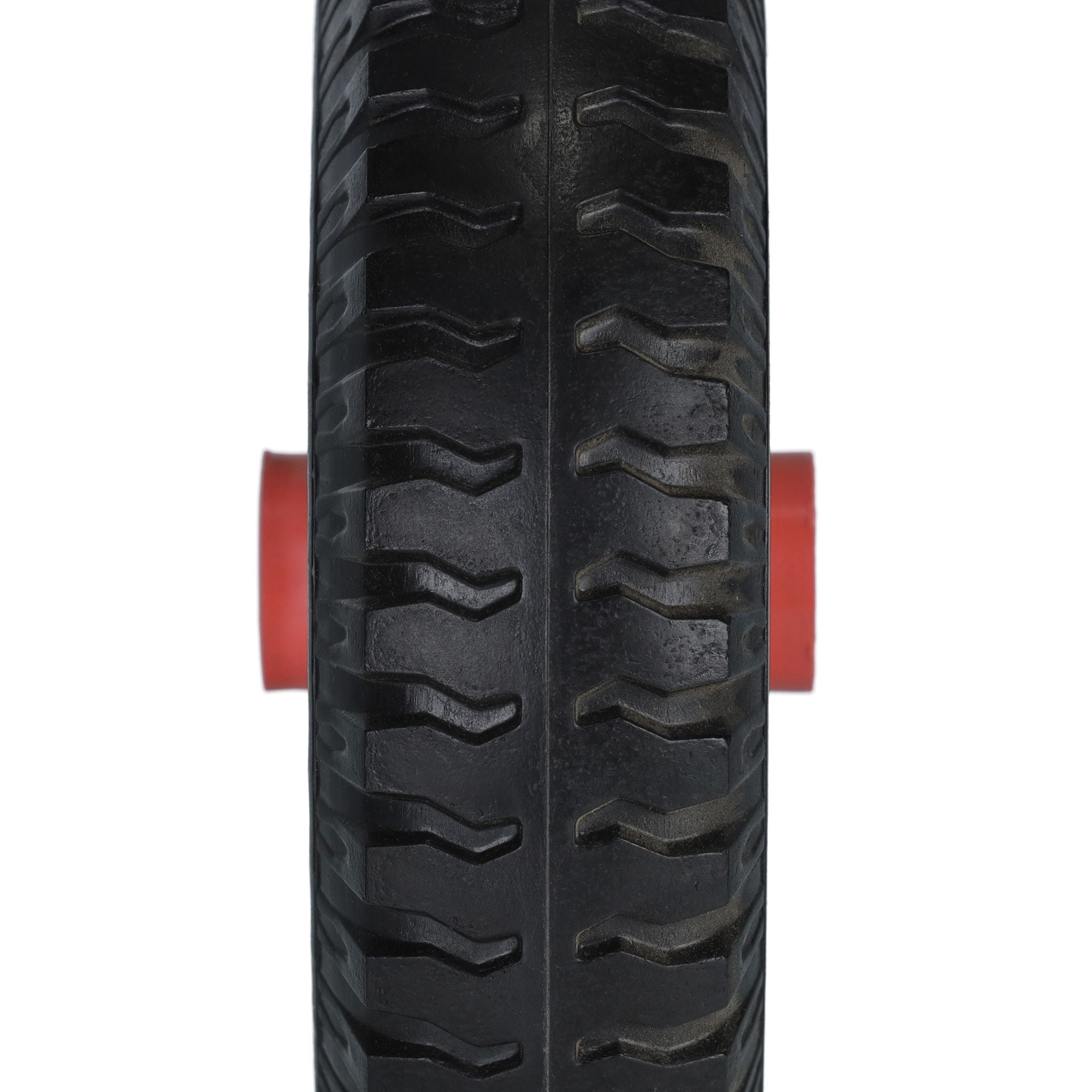 Schubkarrenrad 2.50-4 2er-Set Rot-Schwarz von Relaxdays