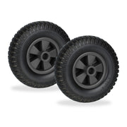 Schubkarrenrad 2.50-4 2er-Set Schwarz von Relaxdays