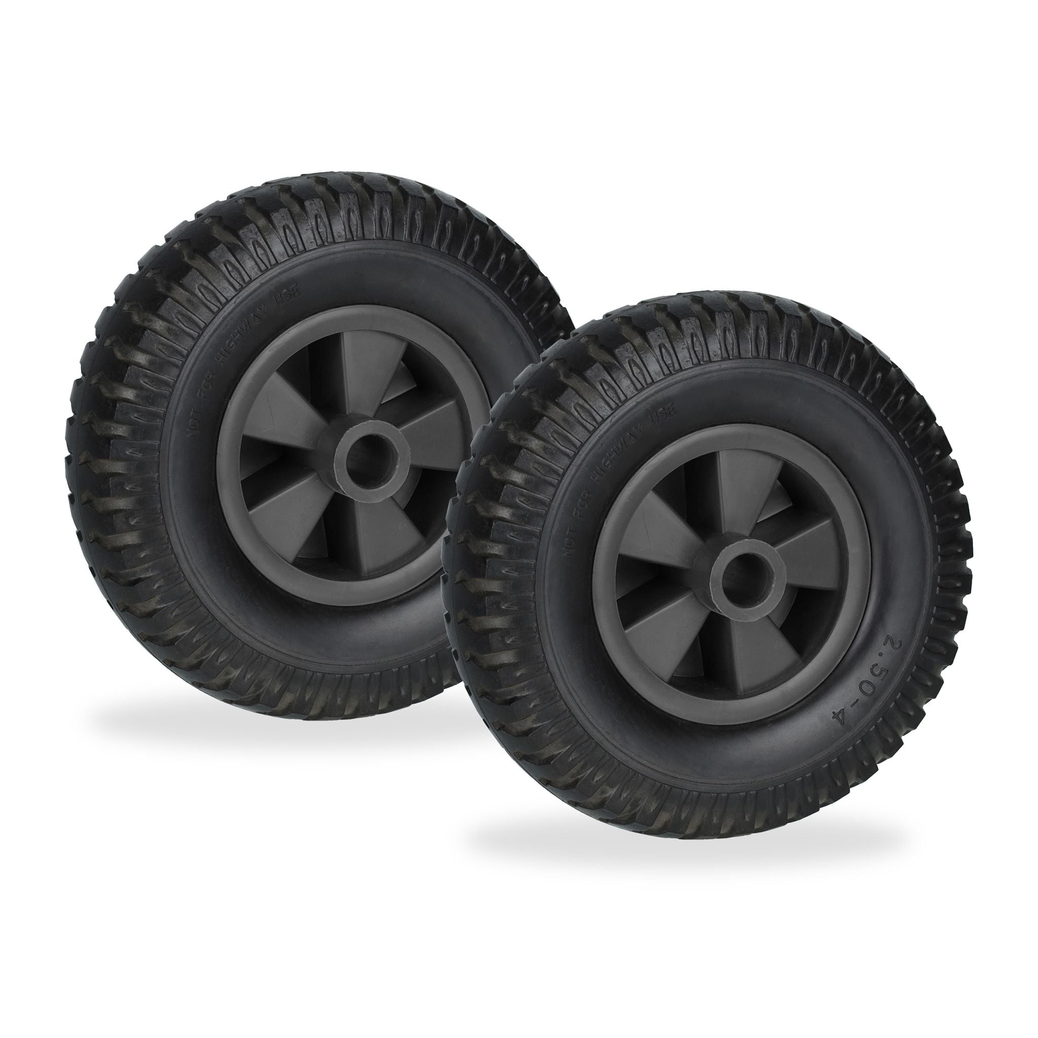 Schubkarrenrad 2.50-4 2er-Set Schwarz von guteszeug.ch