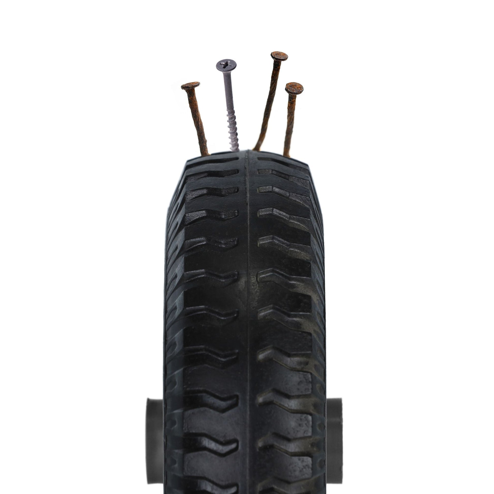 Schubkarrenrad 2.50-4 2er-Set Schwarz von Relaxdays