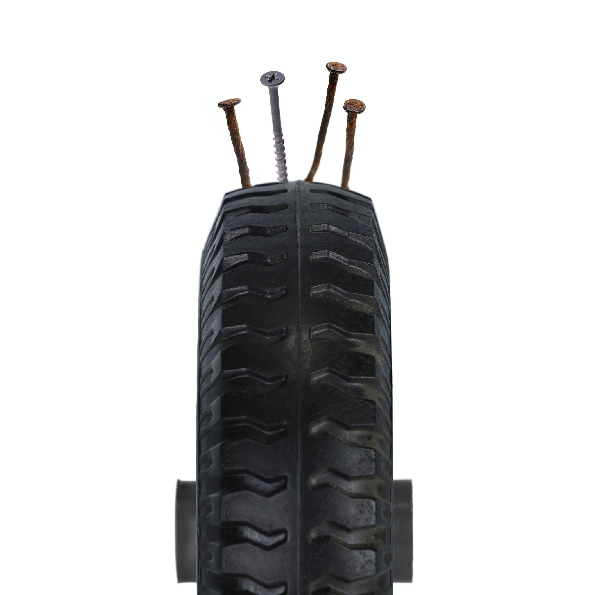 Schubkarrenrad 2.50-4 2er-Set Schwarz von Relaxdays