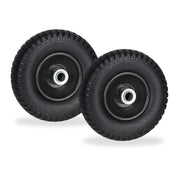 Schubkarrenrad 2.50-4 2er-Set Schwarz von Relaxdays