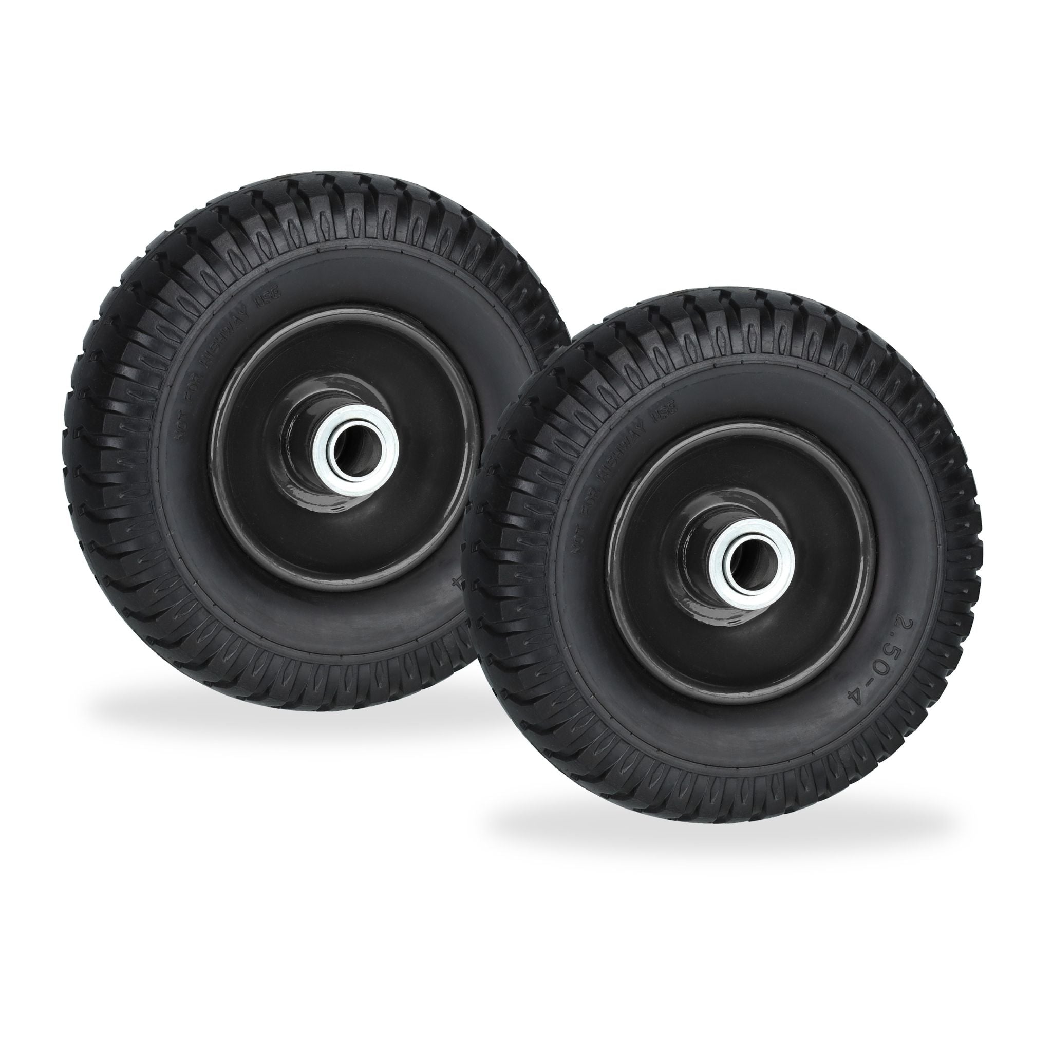 Schubkarrenrad 2.50-4 2er-Set Schwarz von guteszeug.ch