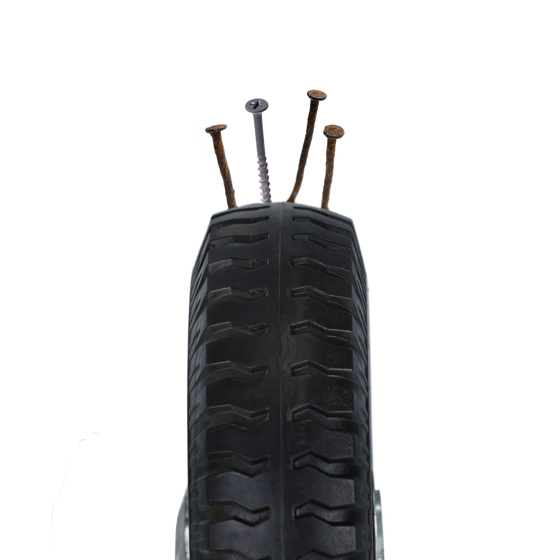 Schubkarrenrad 2.50-4 2er-Set Schwarz von Relaxdays