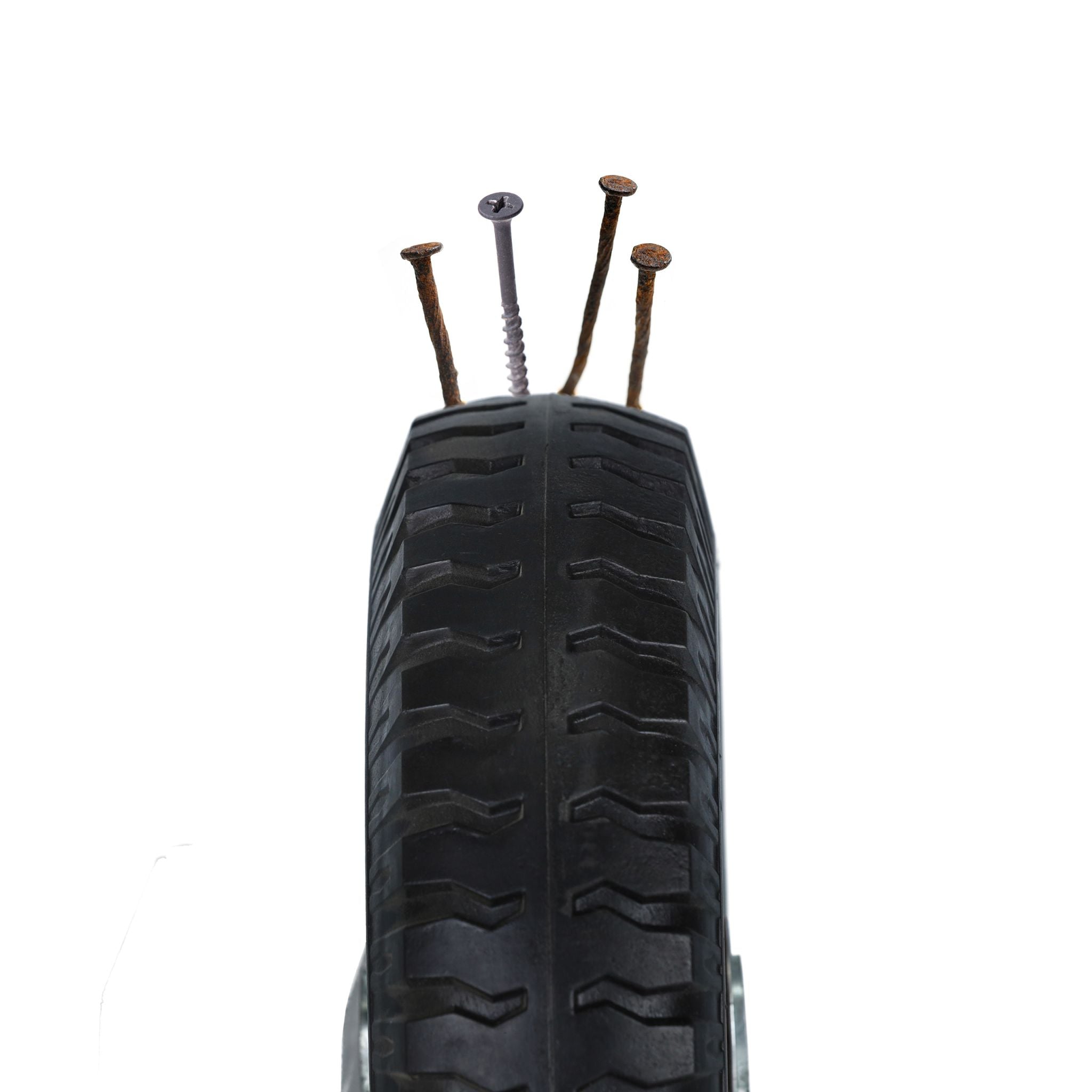 Schubkarrenrad 2.50-4 2er-Set Schwarz von Relaxdays