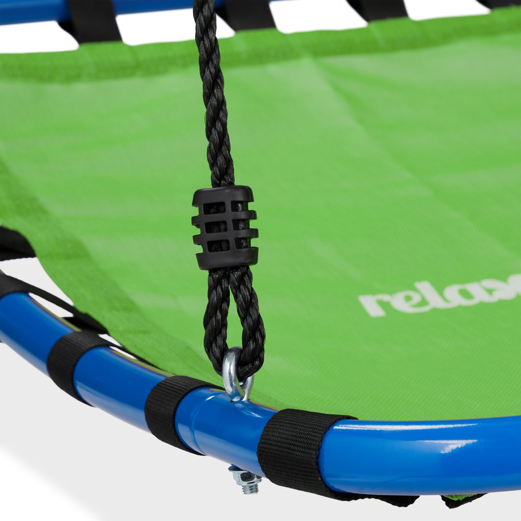 Eckige Nestschaukel in Grün Blau-Grün-Schwarz von Relaxdays