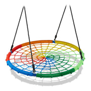 Farbenfrohe Nestschaukel 100cm D Blau-Grün-Orange von Relaxdays