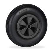 Schubkarrenrad 3.50-6 in Schwarz Schwarz von Relaxdays