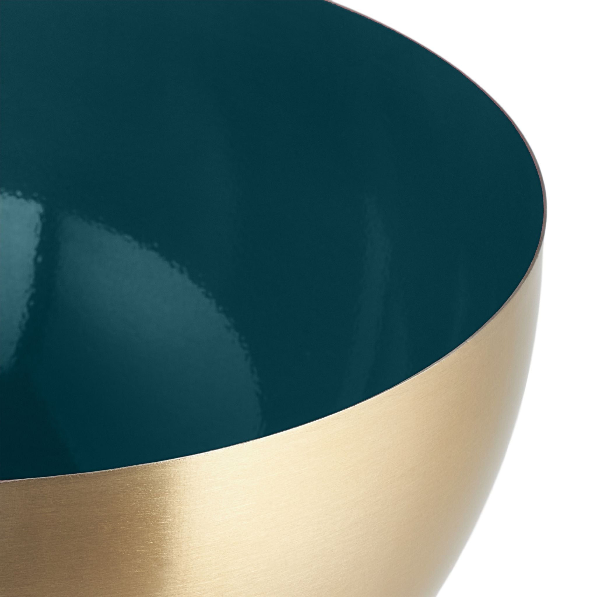 Zweifarbige Salatschüssel Edelstahl Dunkelgrün-Gold von Relaxdays