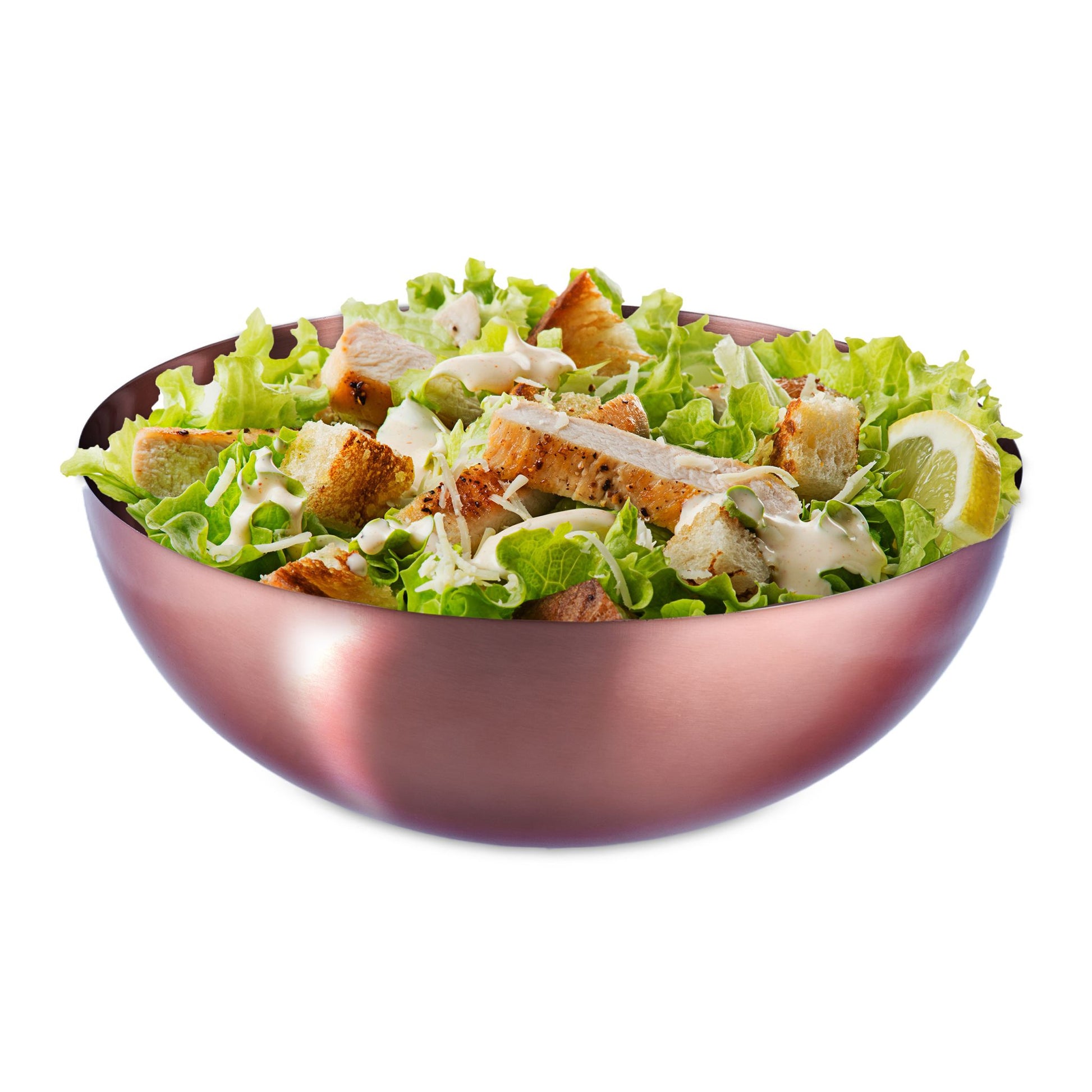 Salatschüssel Edelstahl Kupfer von Relaxdays