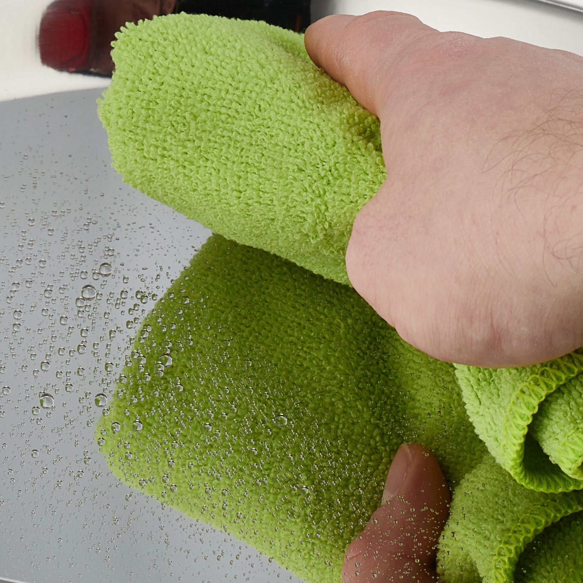 Rundes Serviertablett Braun-Silber von Relaxdays