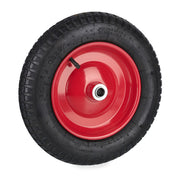 Schubkarrenrad 3.00-8 luftbereift Rot-Schwarz von Relaxdays